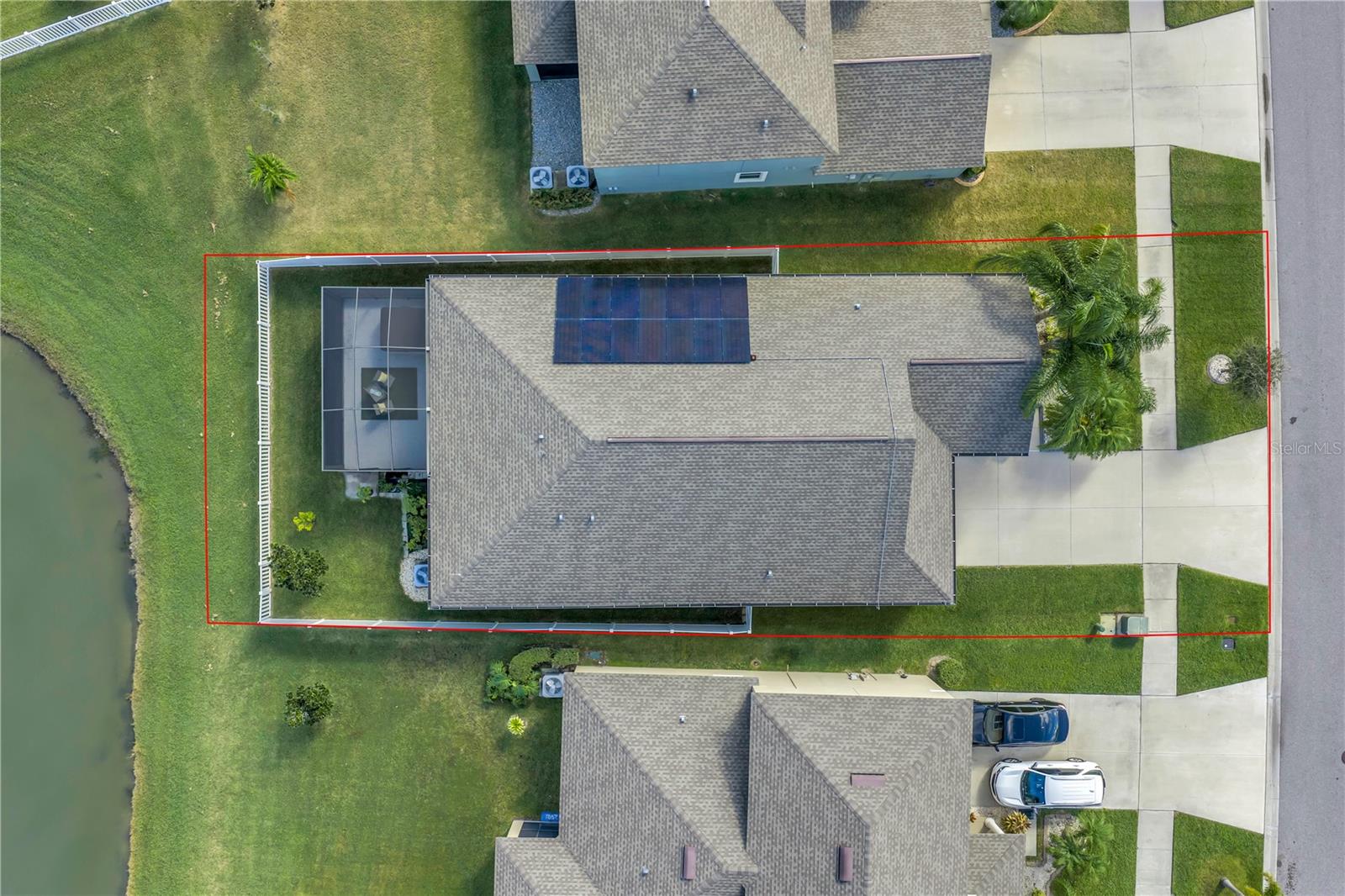 Aerial view of the Lot