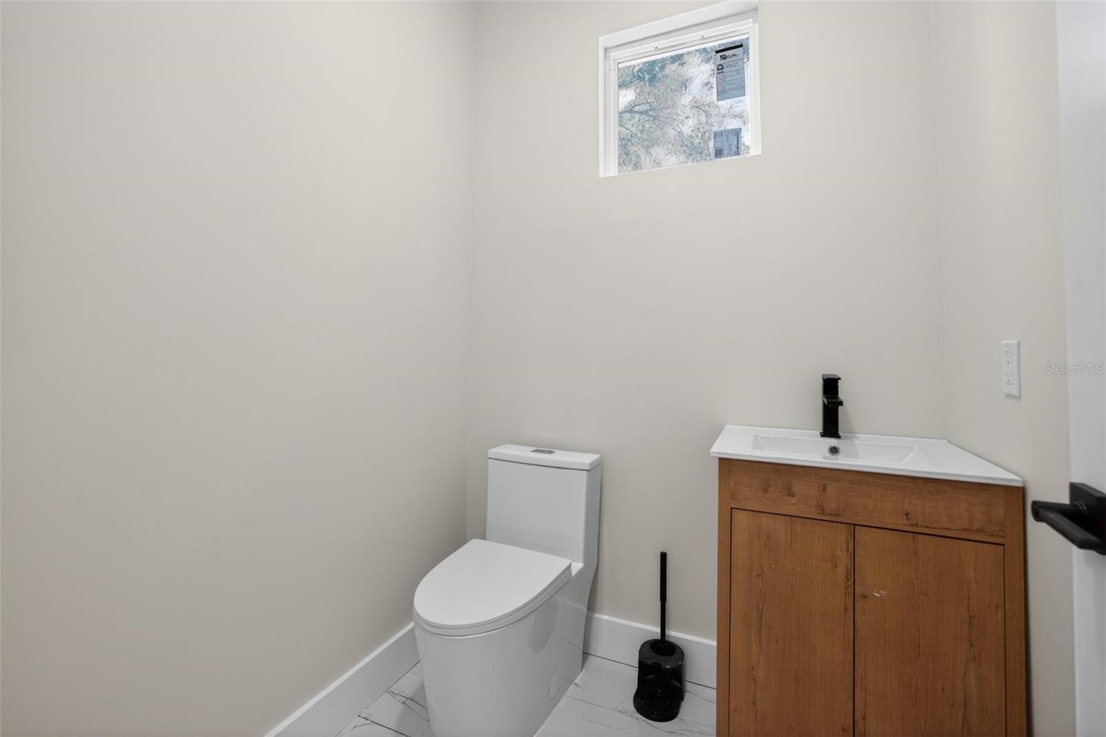 Half bathroom downstairs