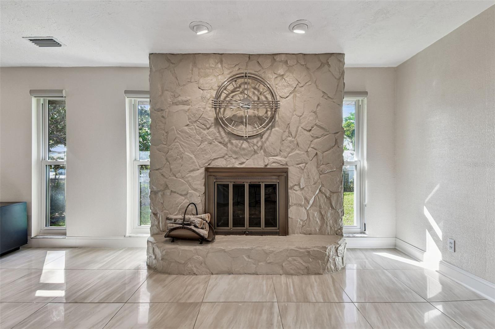 Wood Burning Fireplace