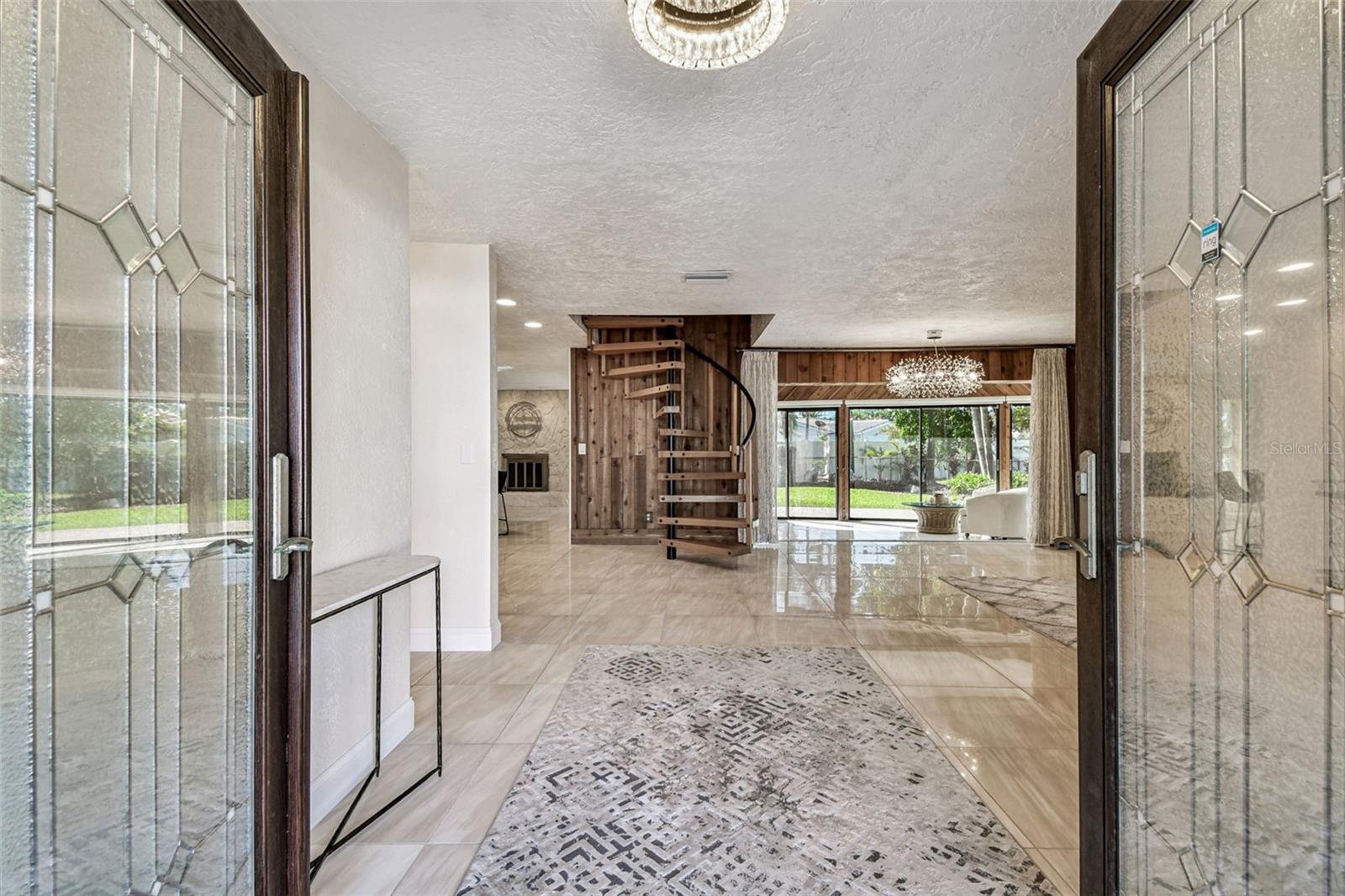 Double door entrance