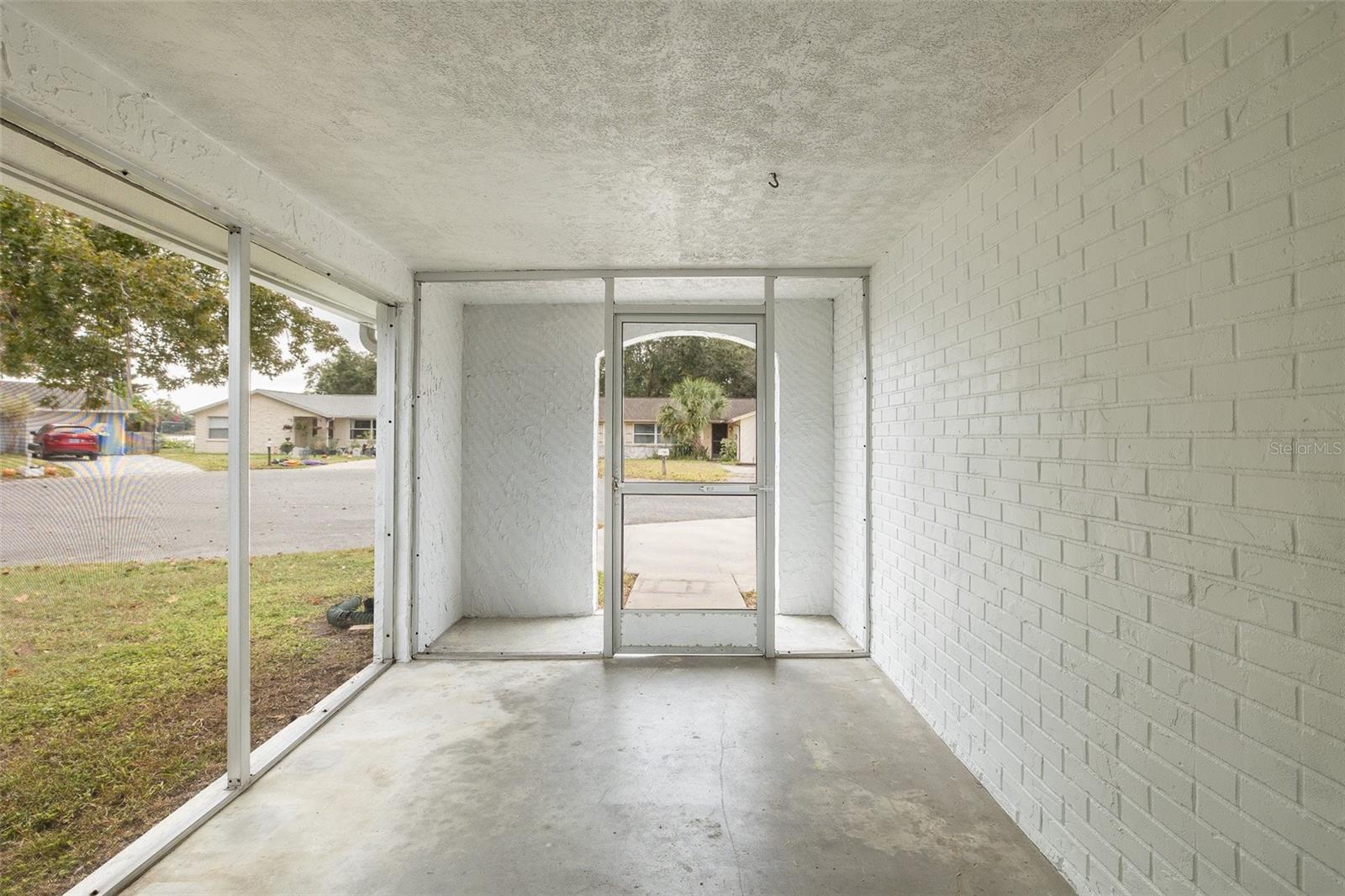 Large Screened Front Porch