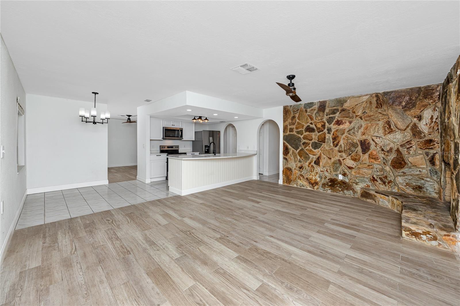 Family Room and Kitchen -9817 San Sierra Way, Port Richey, FL 34668