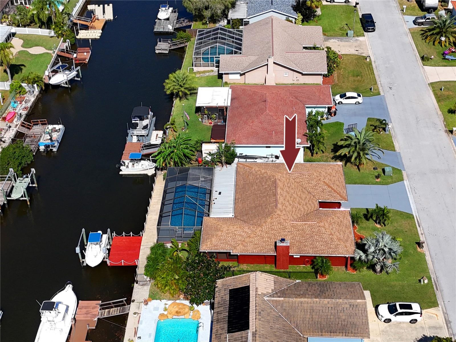 Aerial -9817 San Sierra Way, Port Richey, FL 34668