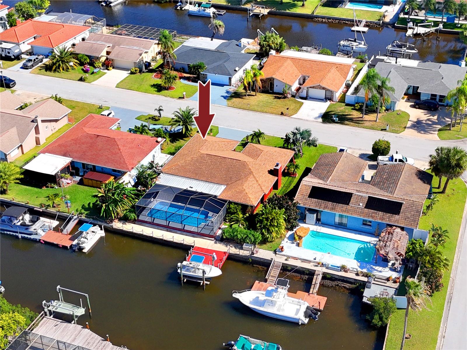 Aerial -9817 San Sierra Way, Port Richey, FL 34668