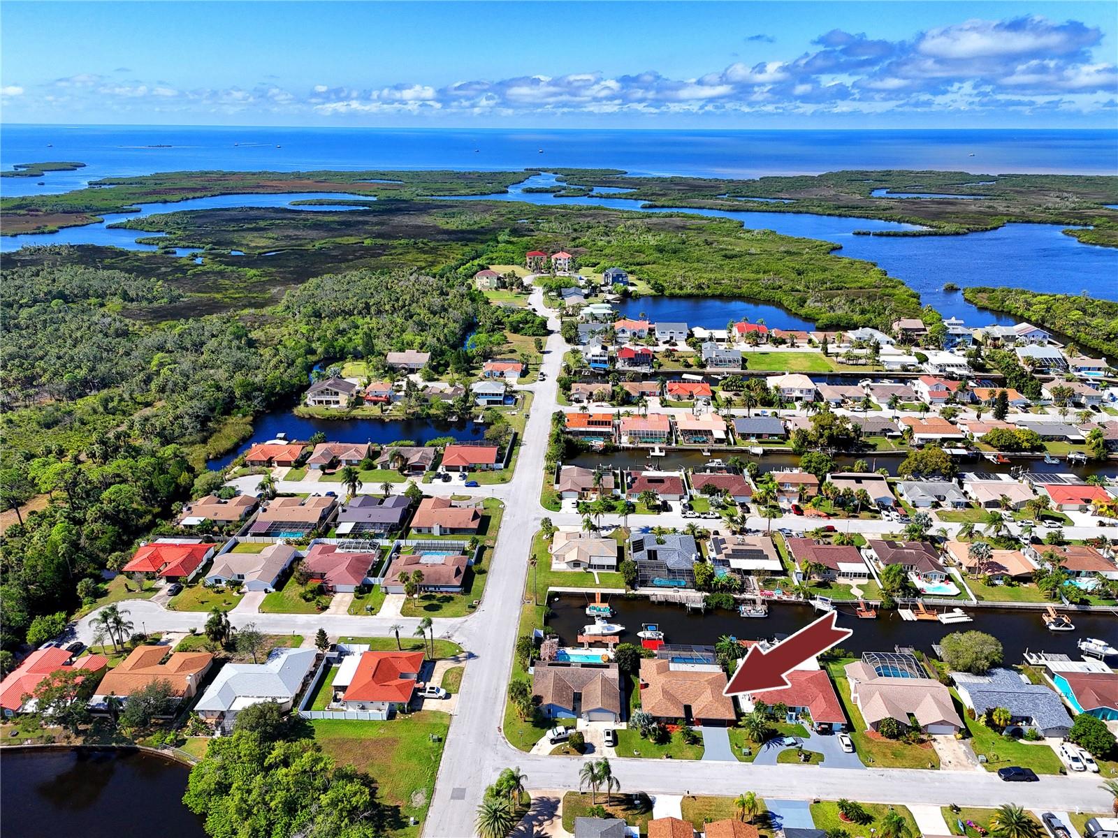 Aerial -9817 San Sierra Way, Port Richey, FL 34668