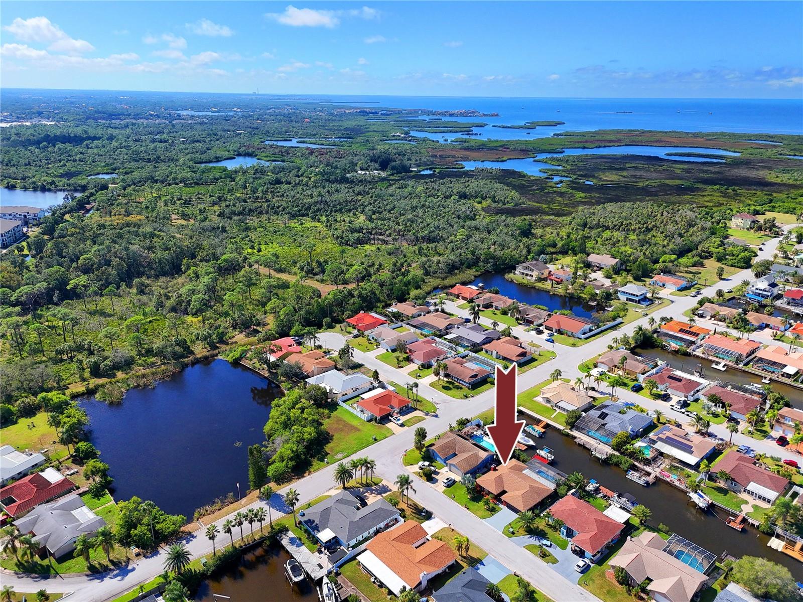 Aerial -9817 San Sierra Way, Port Richey, FL 34668