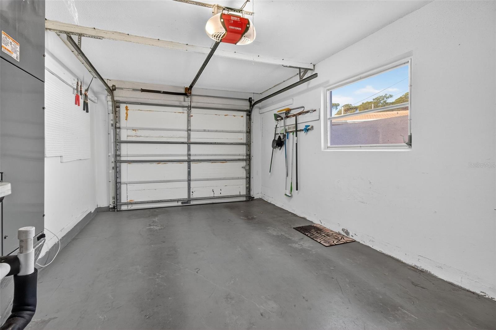 Garage has garage door opener