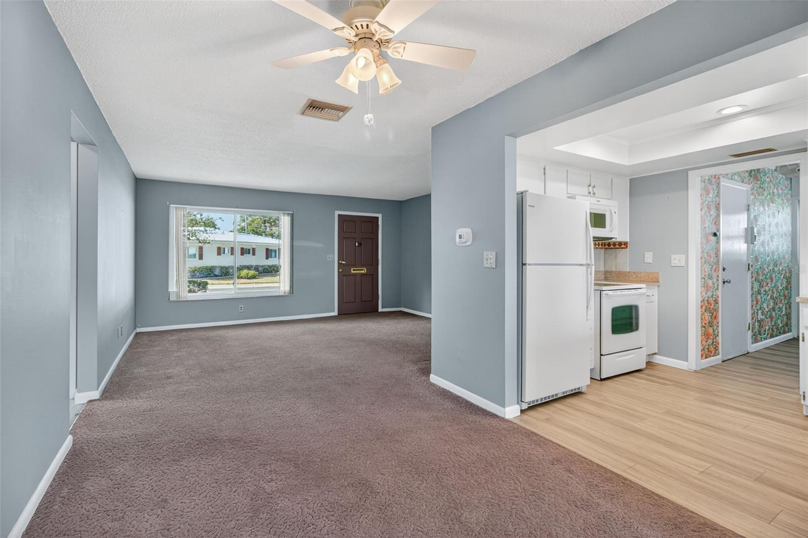 Dining Room, Living Room and Kitchen