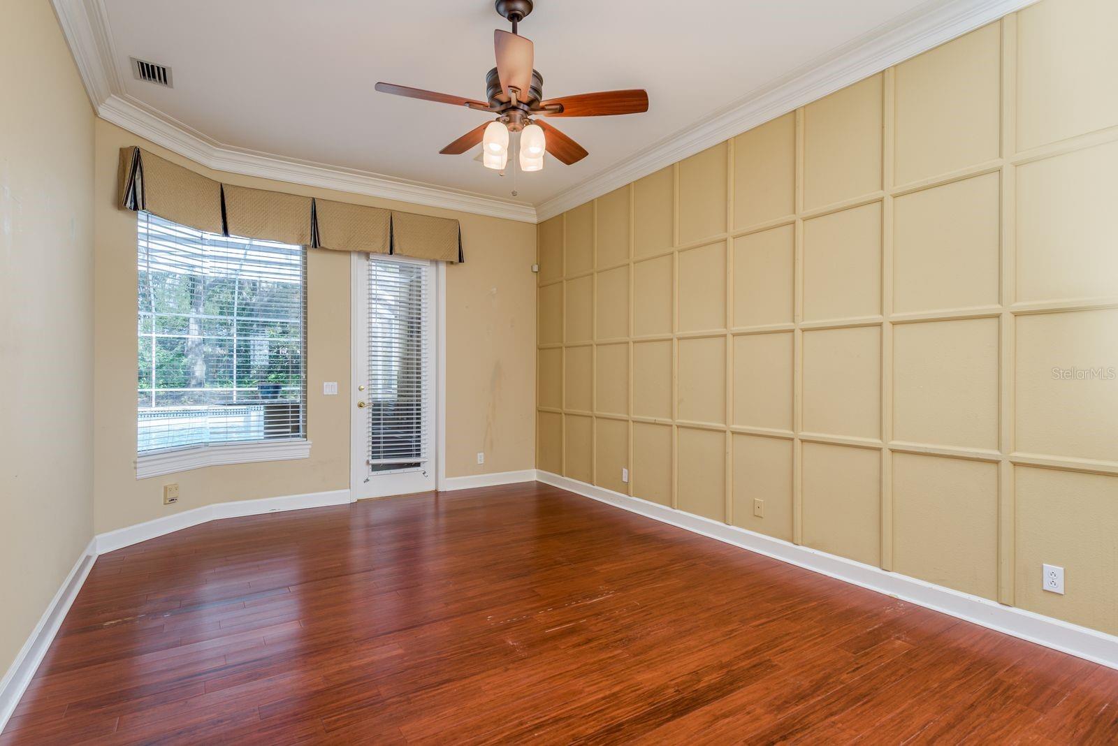 Master bedroom with pool access