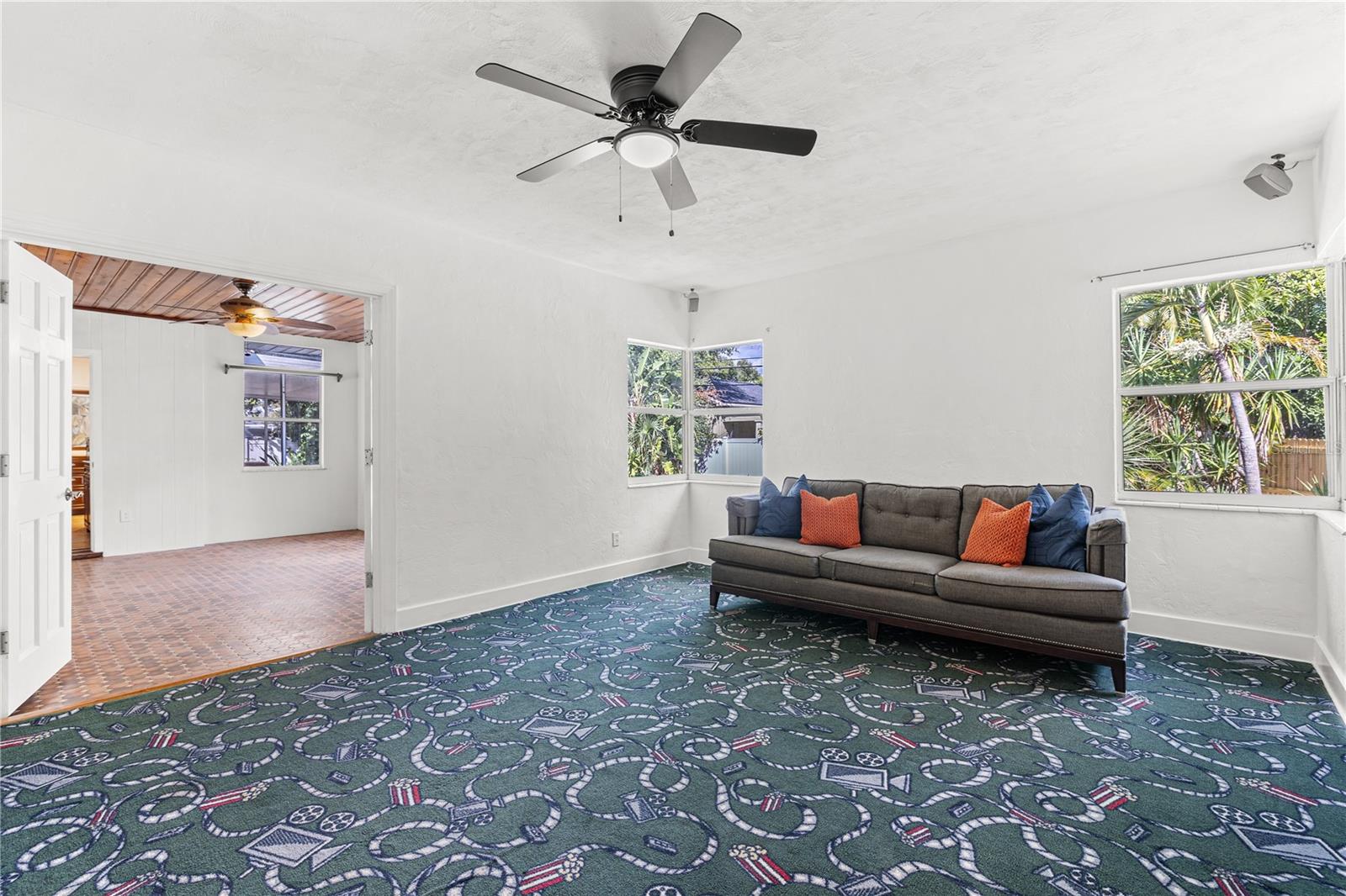 Lots of natural light throughout.