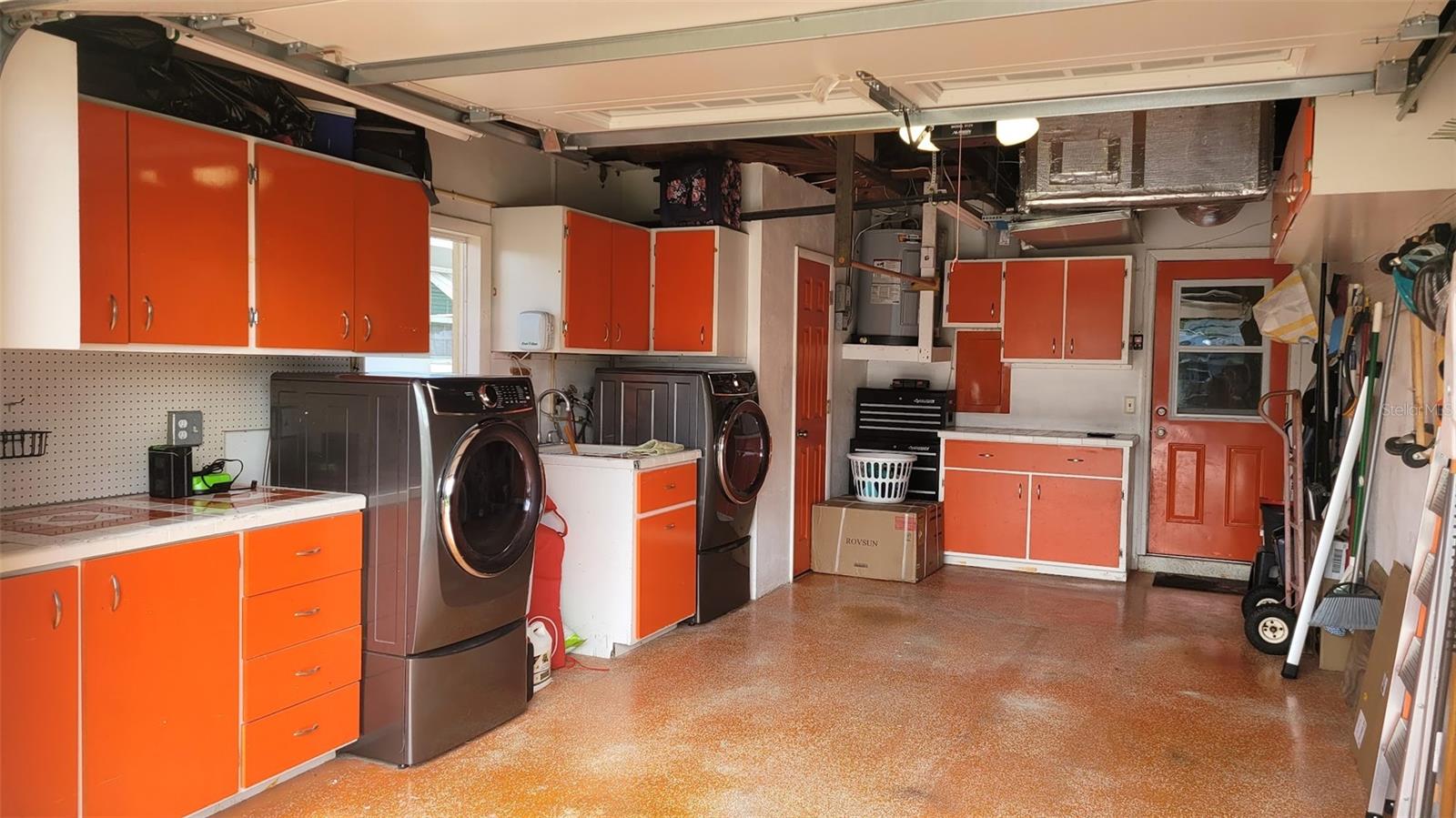 The Garage has lots of storage!