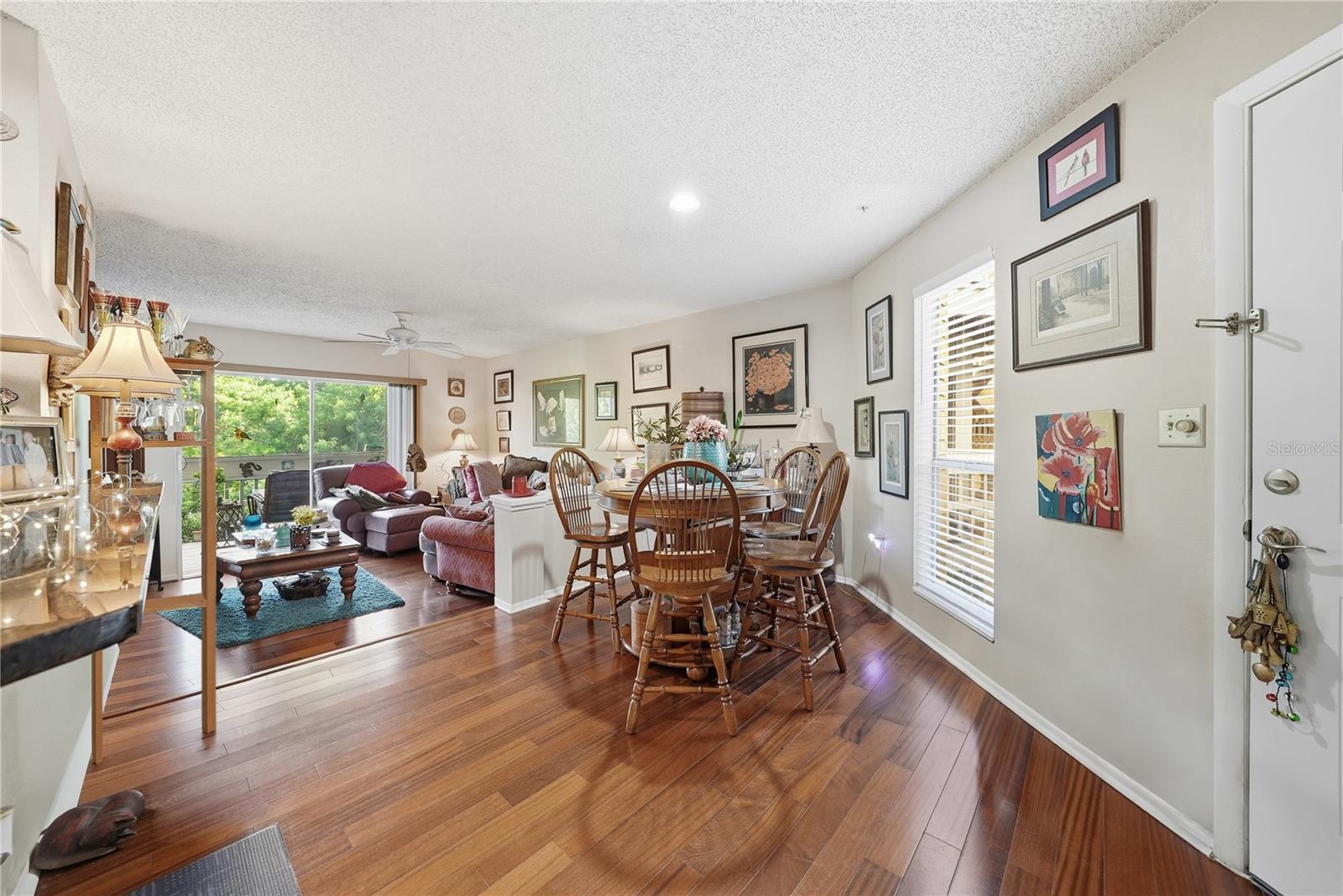 Entrance way and living room