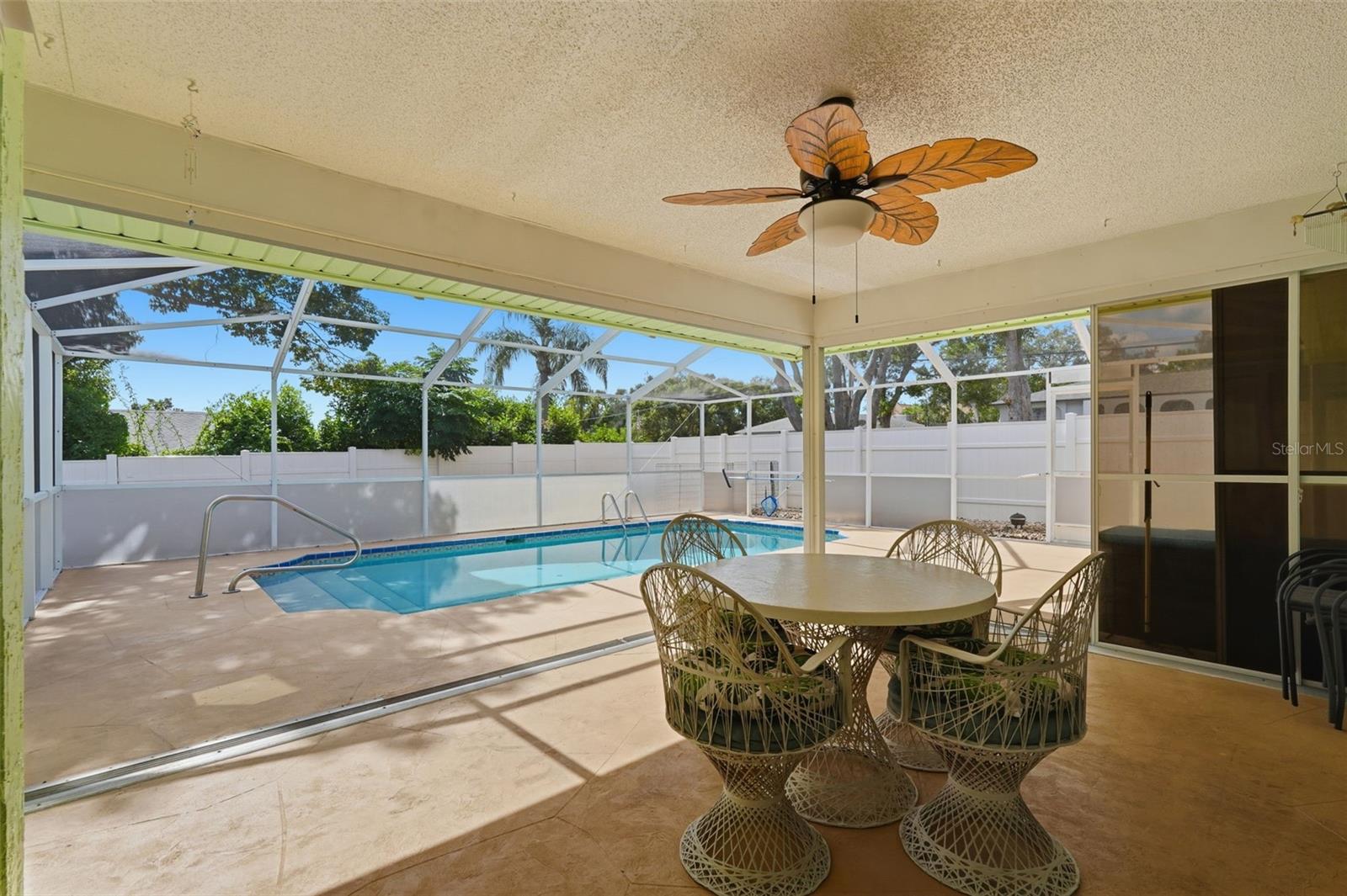 Lanai overlooking the pool