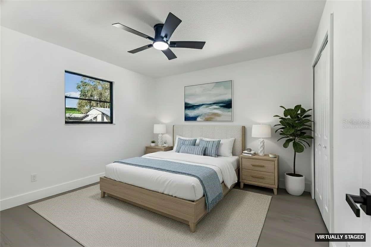 Virtually Staged. Bedroom 2