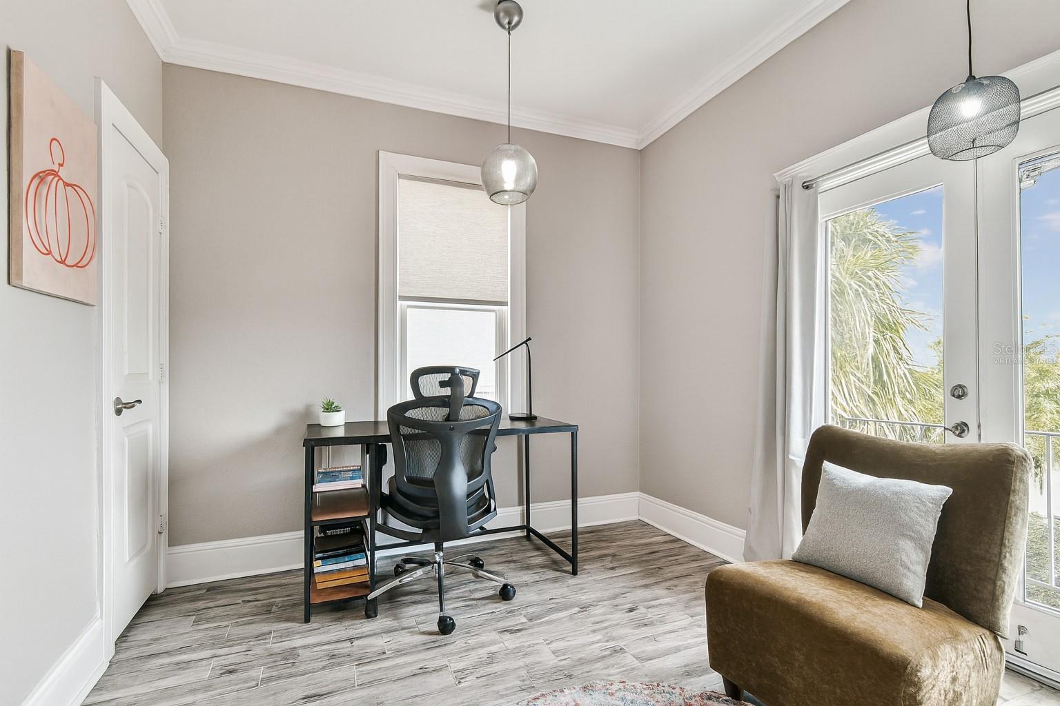 Virtually staged -5th bedroom/ office