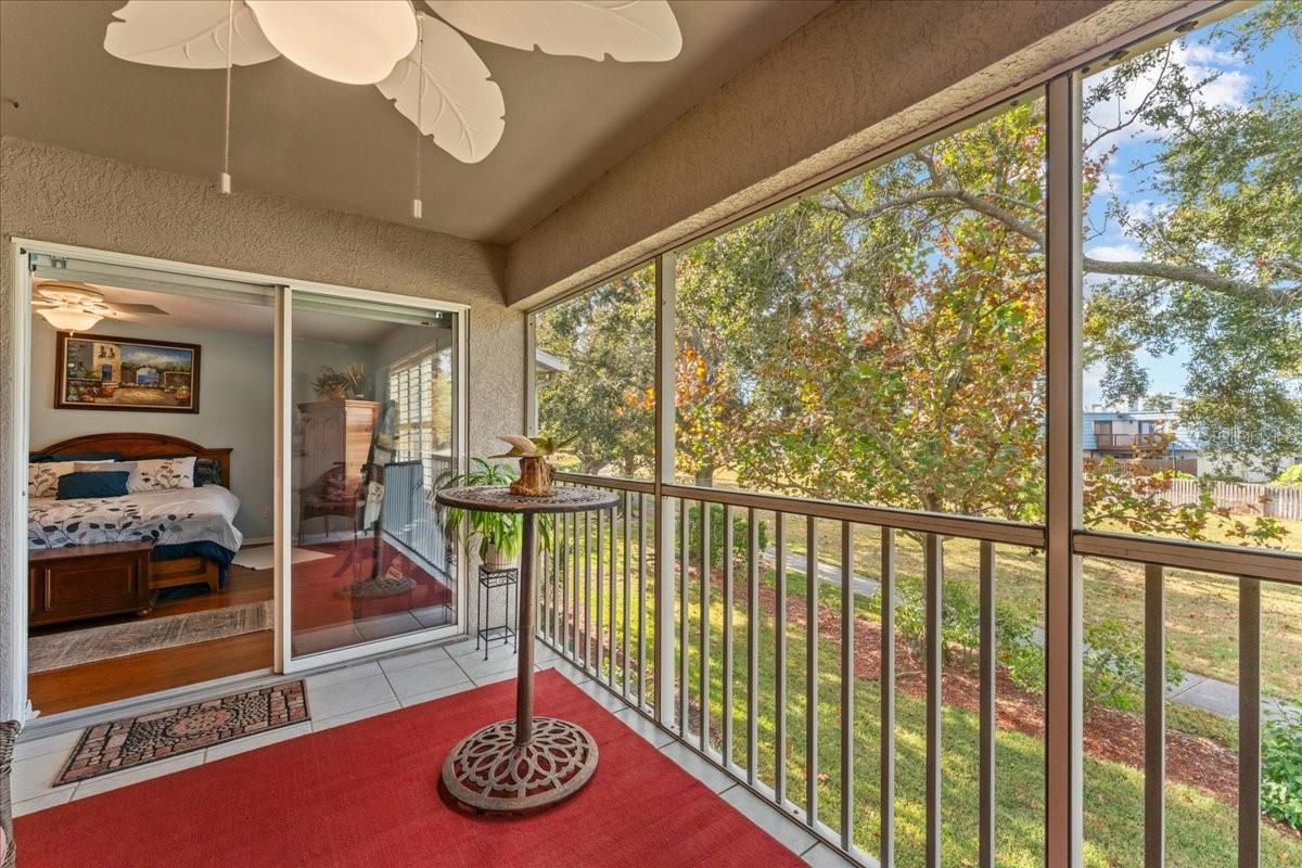 The patio is also accessible from the Primary Bedroom