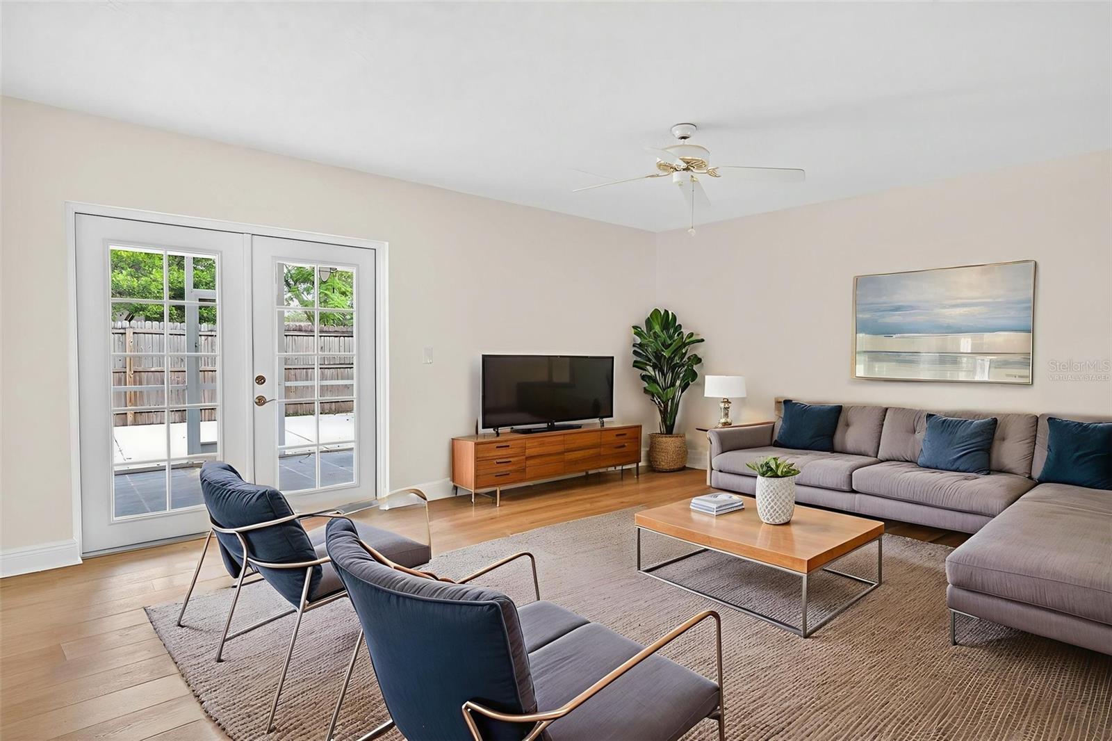 Virtually Staged.  Family Room.