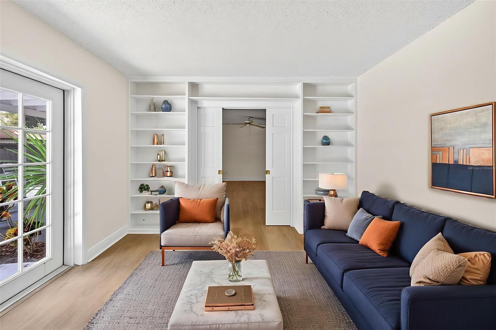 Virtually Staged.  Living Room/Sitting Area