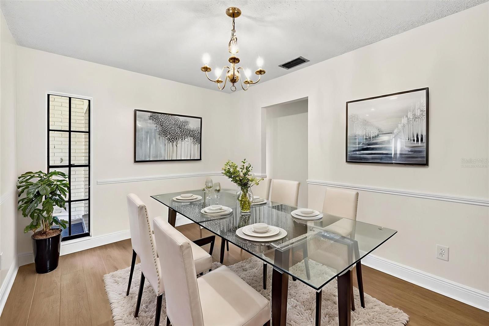Virtually Staged. Formal Dining