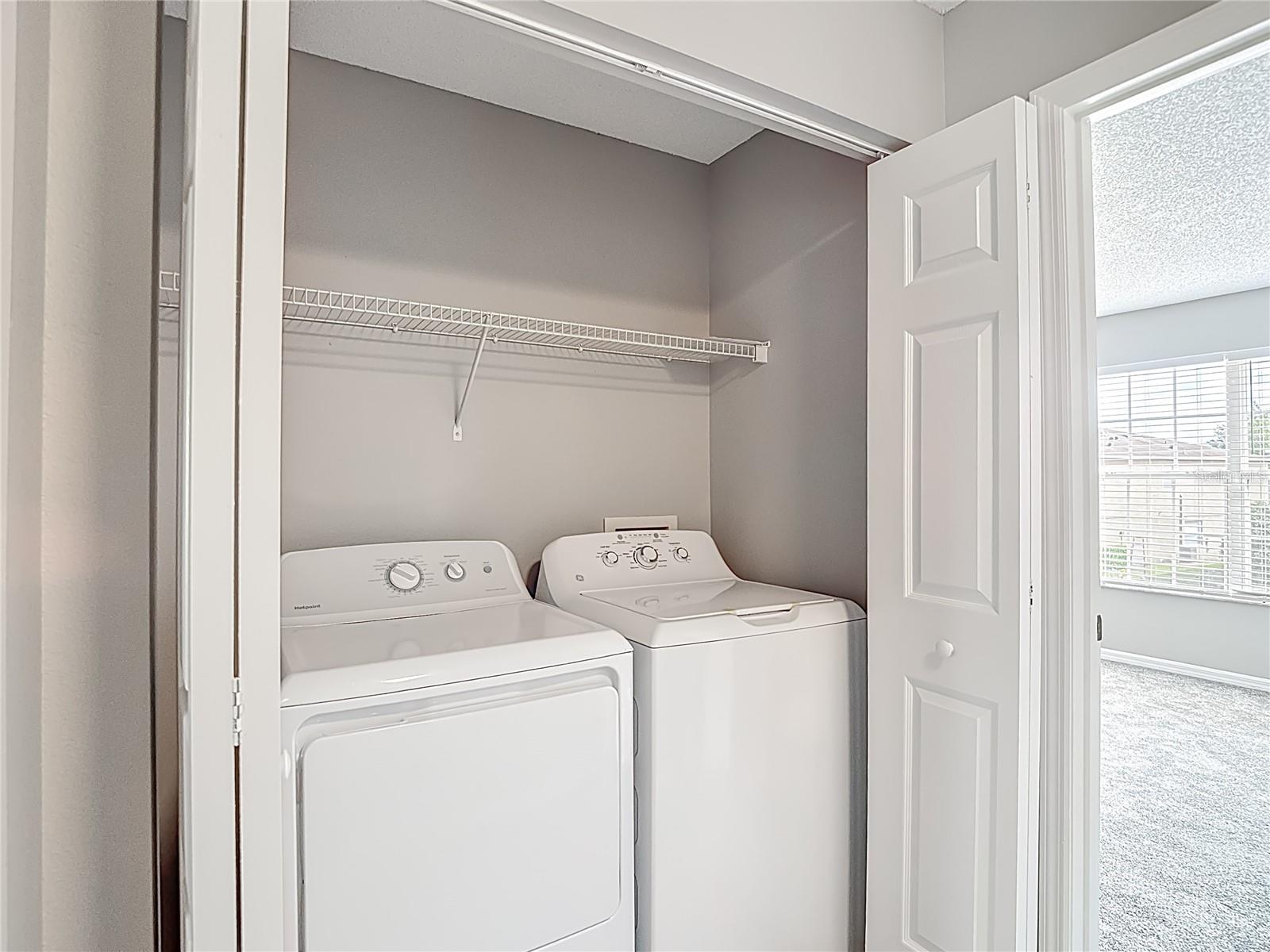 Laundry Closet in 2nd Floor Hallway