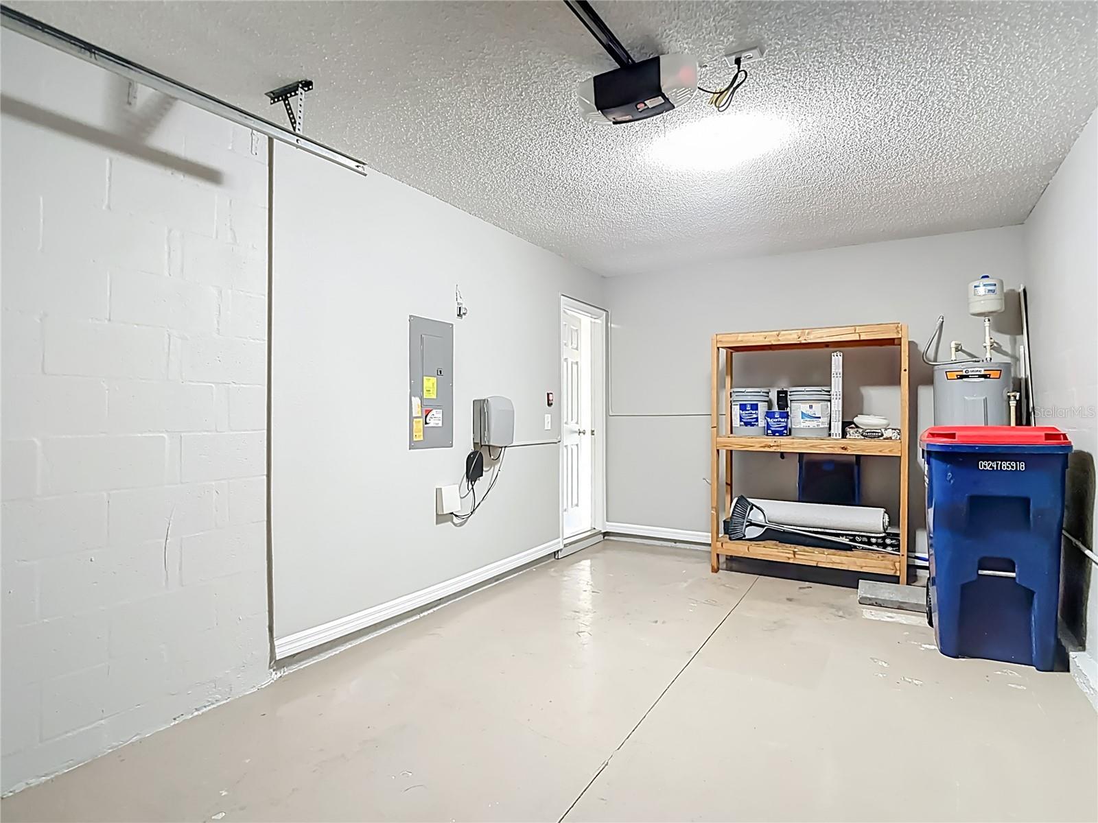 Garage from Overhead Door Entrance