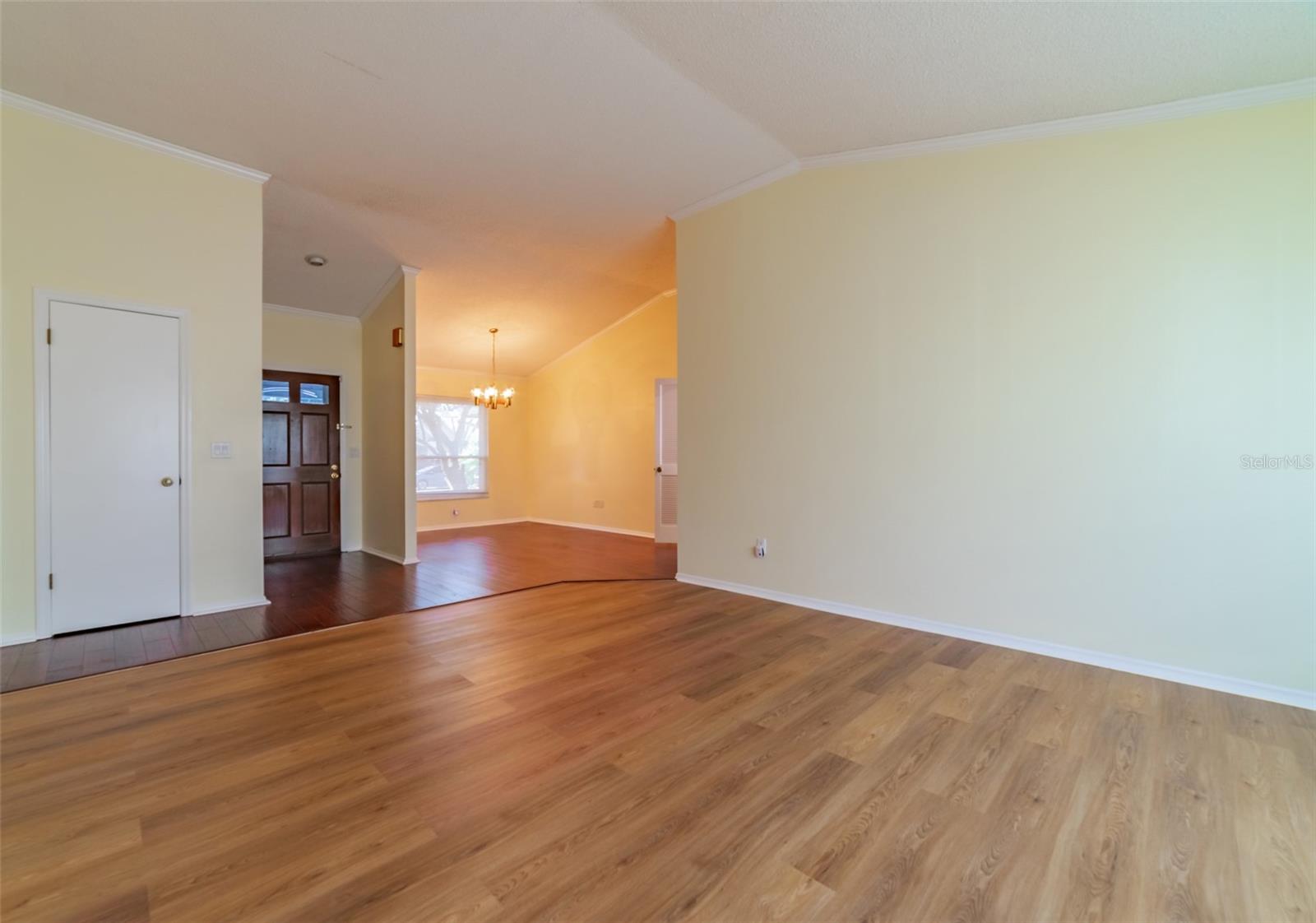 Living Room, Foyer & Dining Room