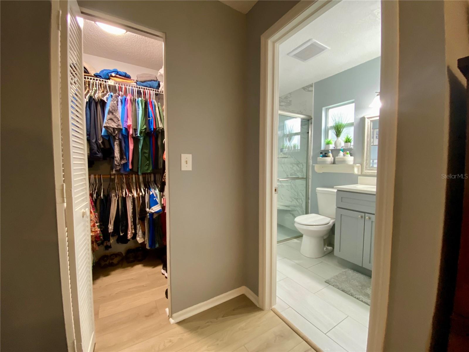 large walk in closet