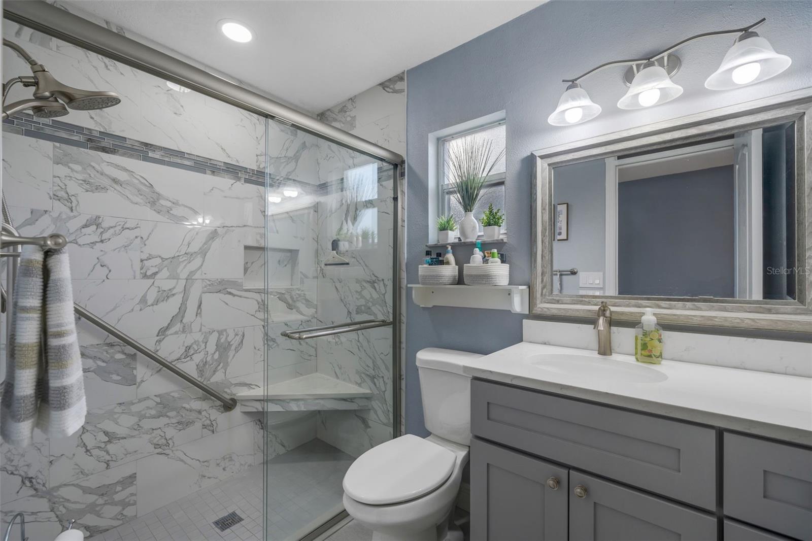 Gorgeous Primary Ensuite - shower with seat