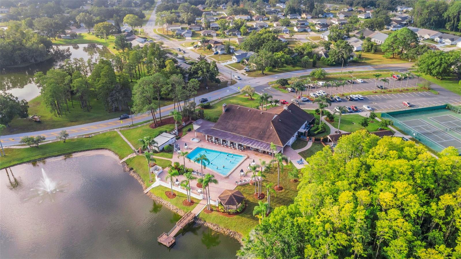 fishing pier and gazebo
