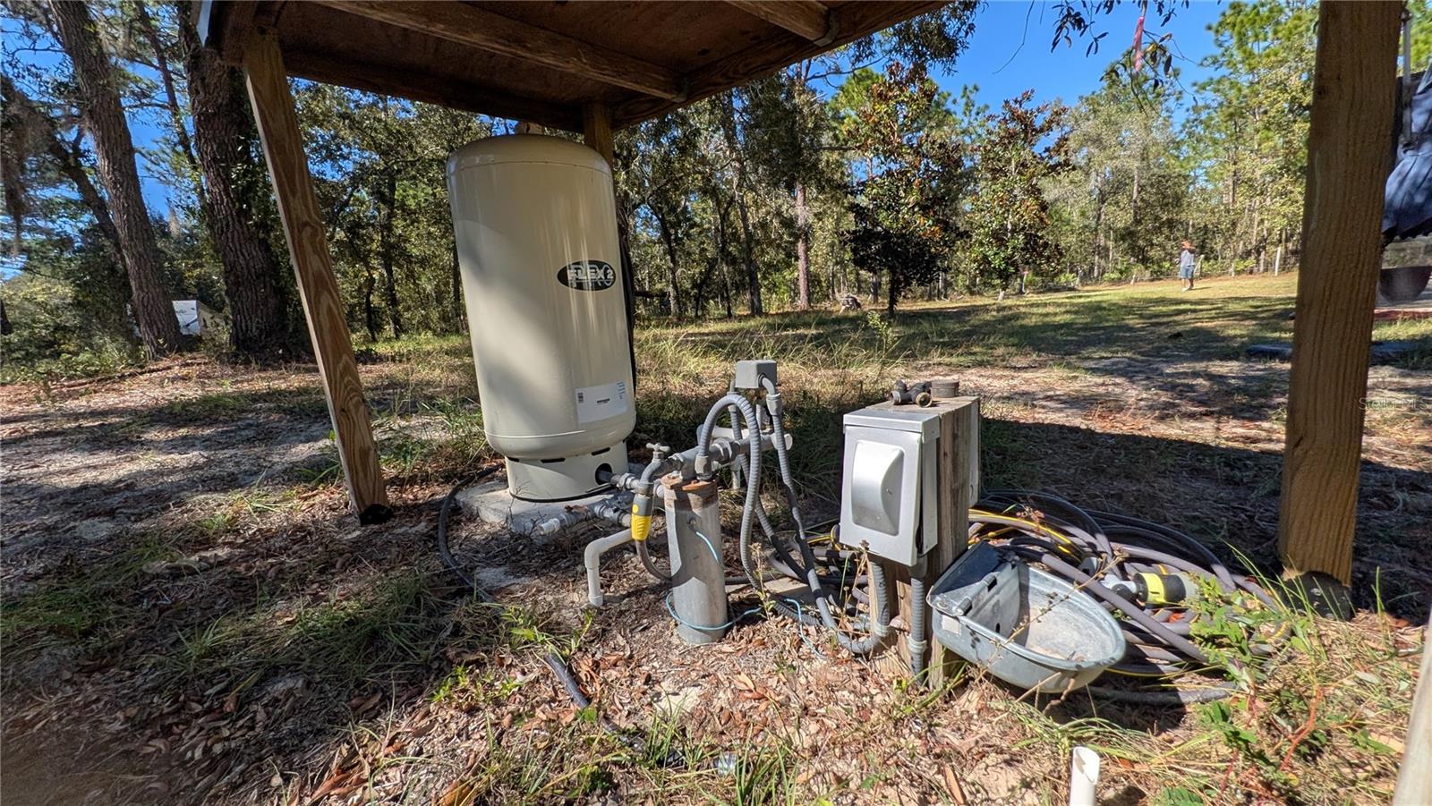 Well with livestock waterer