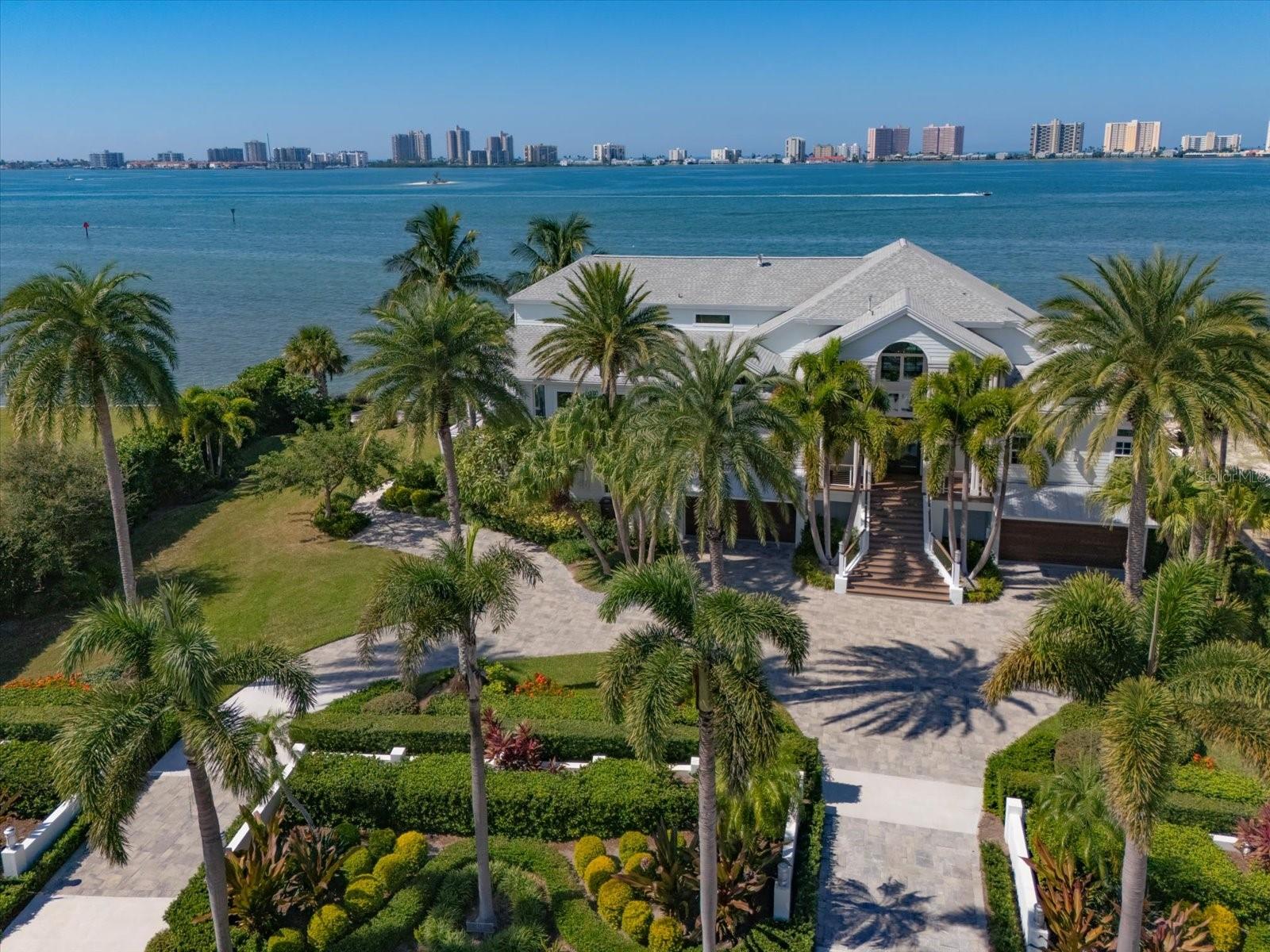 Unobstructed views of Clearwater Harbor, Sand Key, Belleair, the Memorial Causeway and beyond