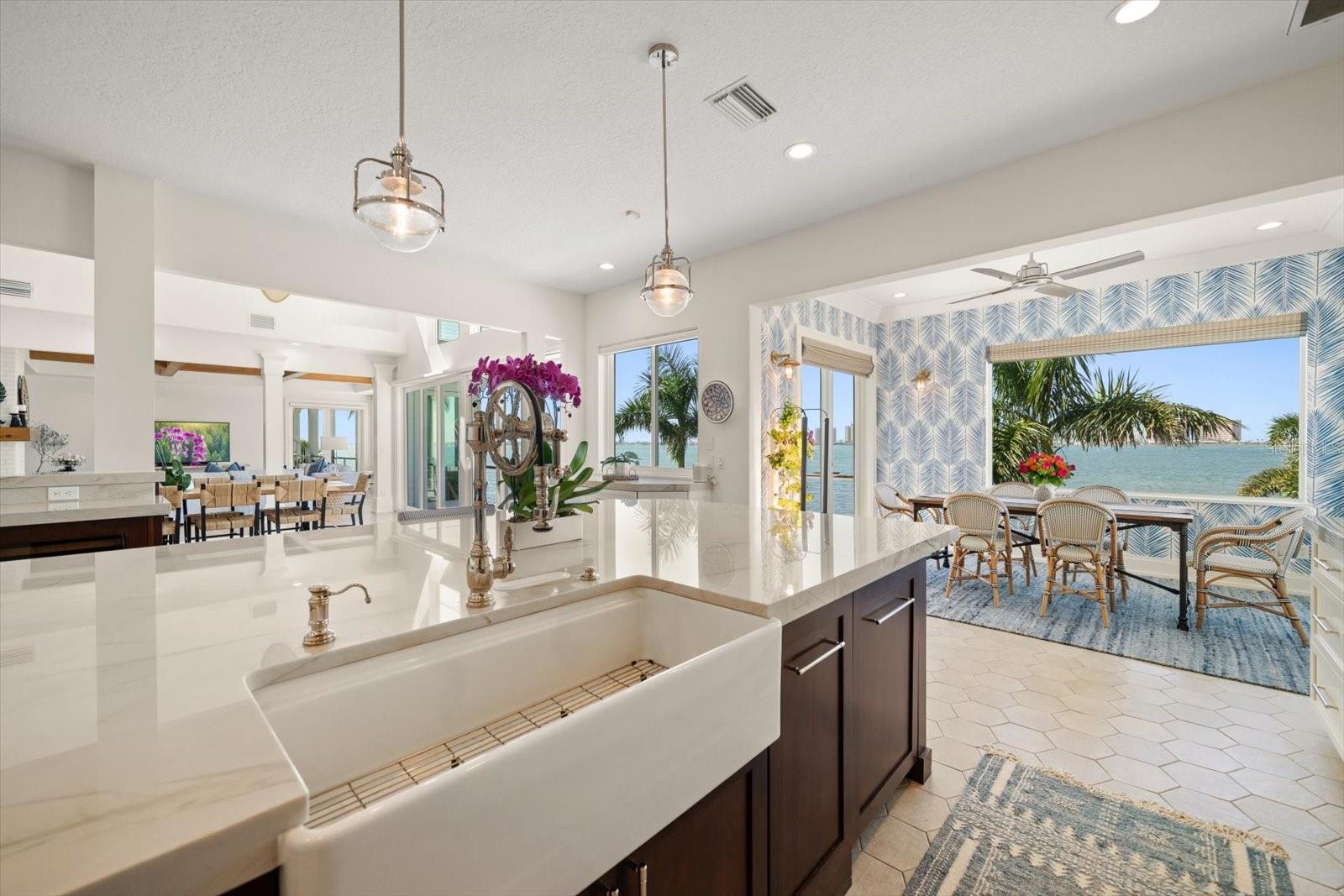 Open concept with an abundance of natural light