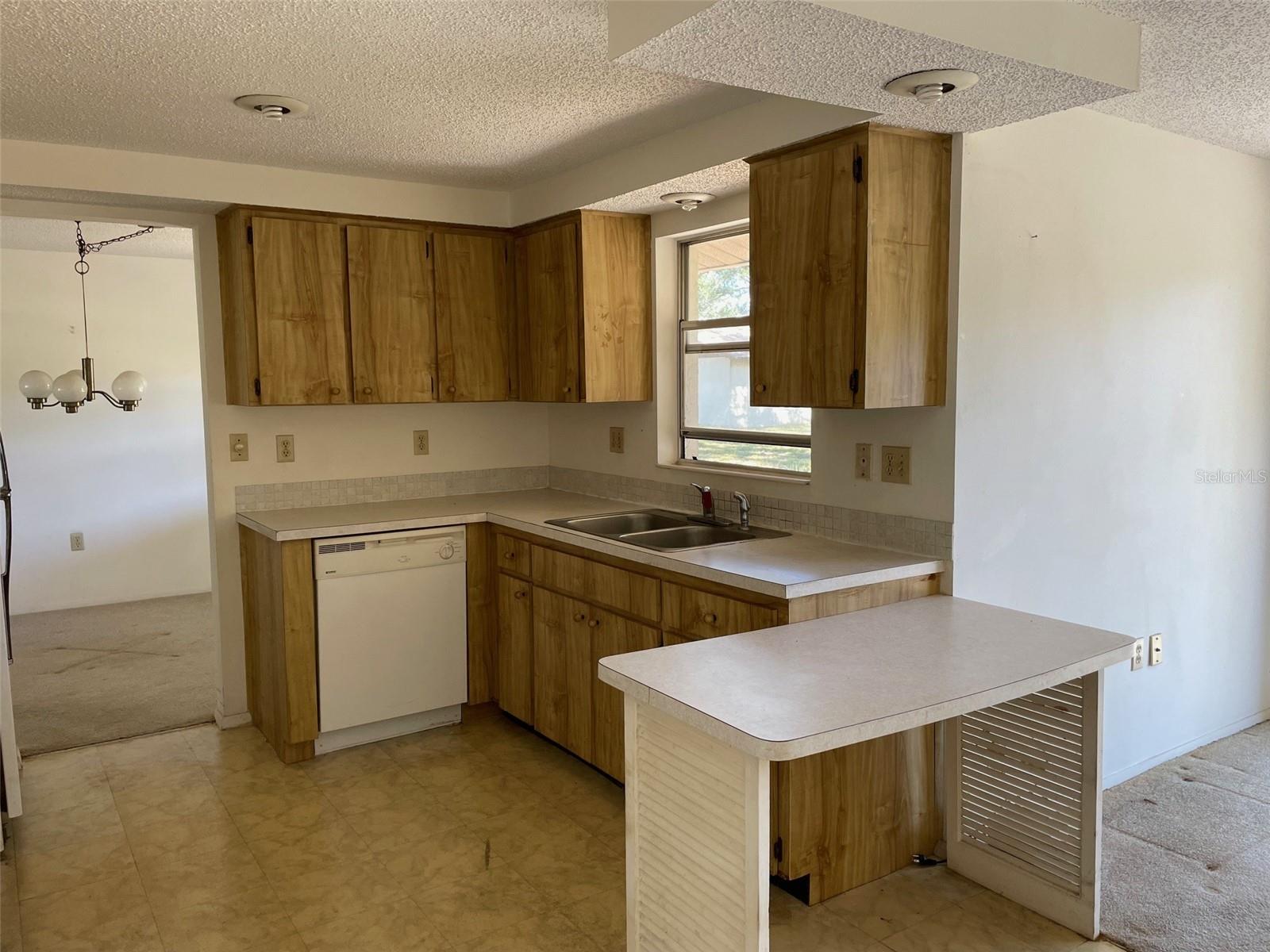 Kitchen open to family room