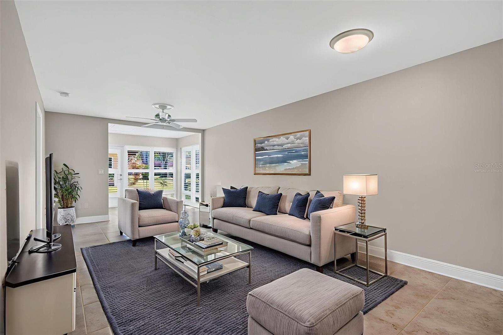 Living Room Virtually Staged