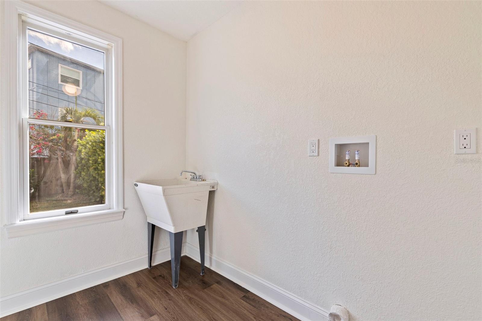 laundry room on lower level