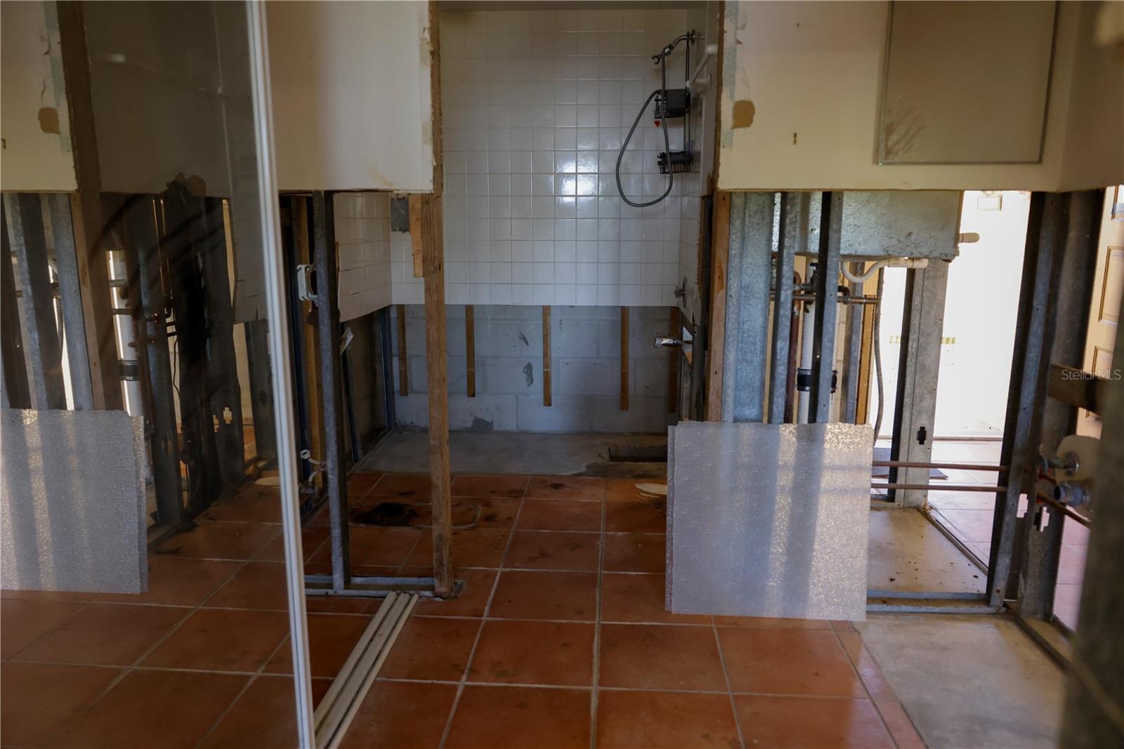 Suite view of private bath.