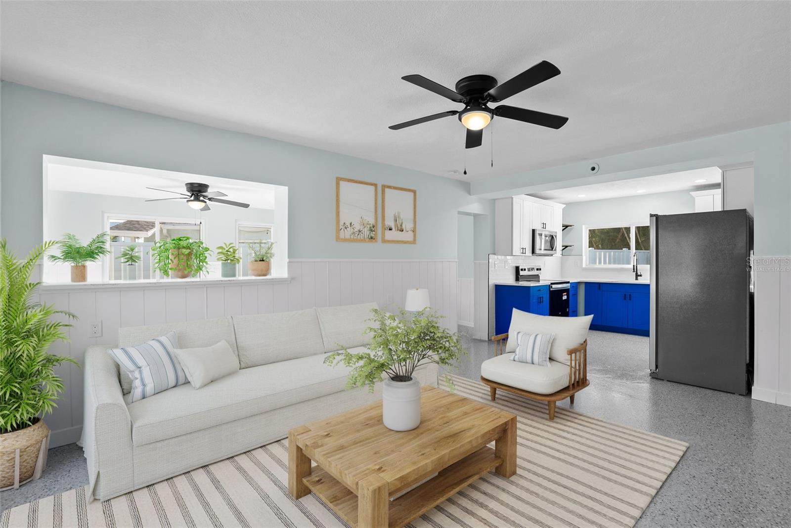 Virtually Staged Living Room