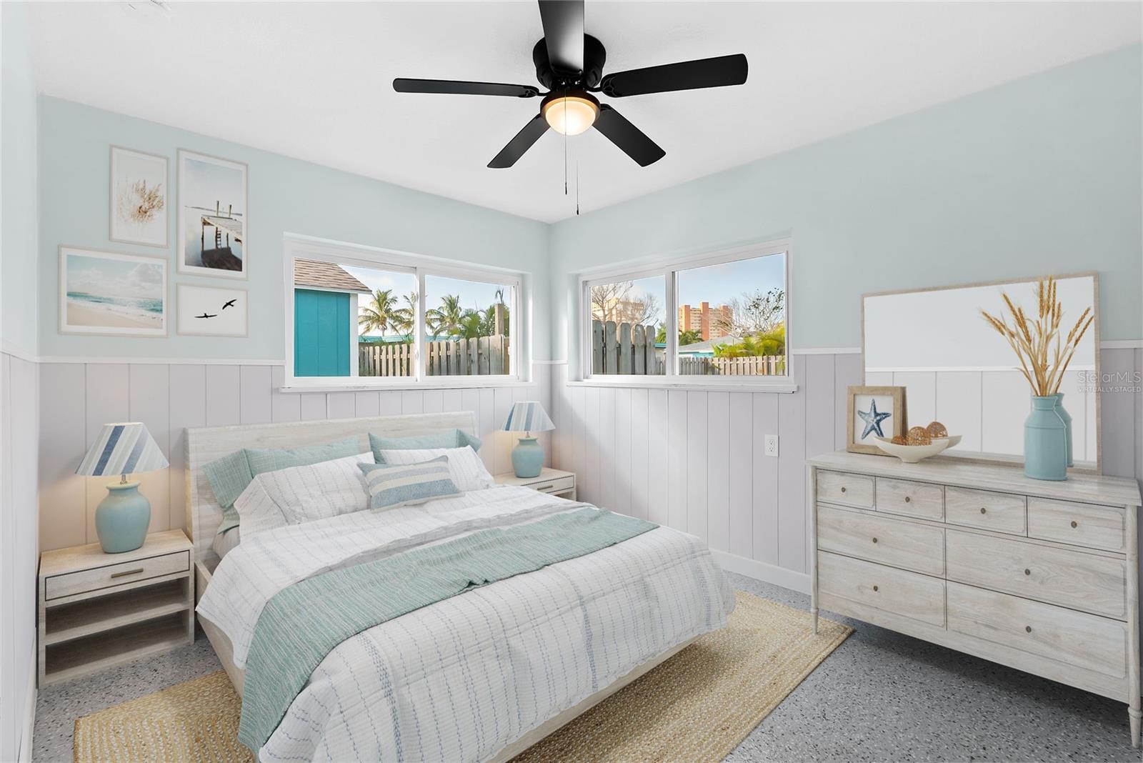 Virtually Staged Bedroom