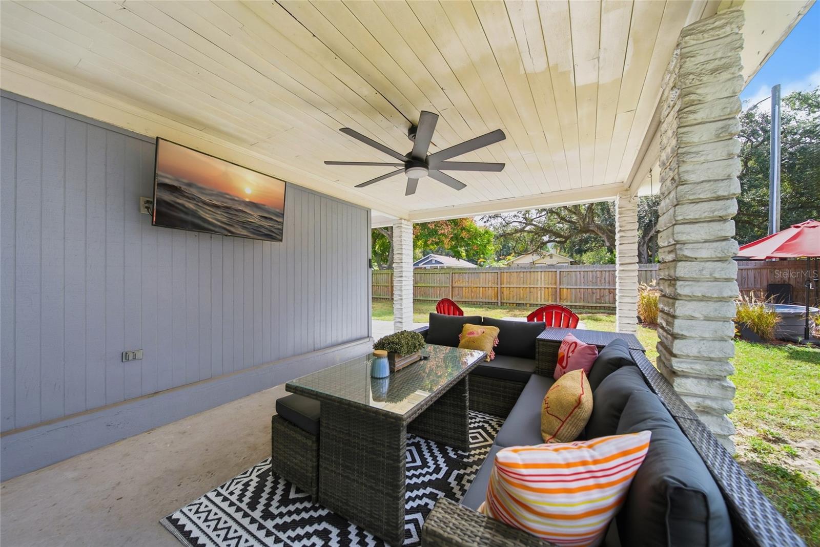 Covered Sitting Area