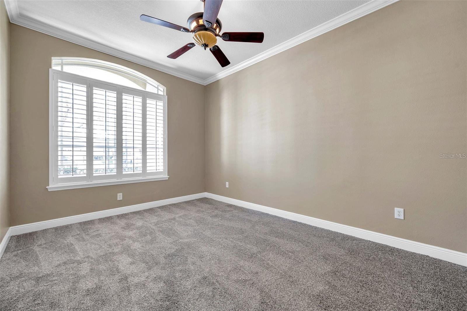 Double door den as you step in the front entry