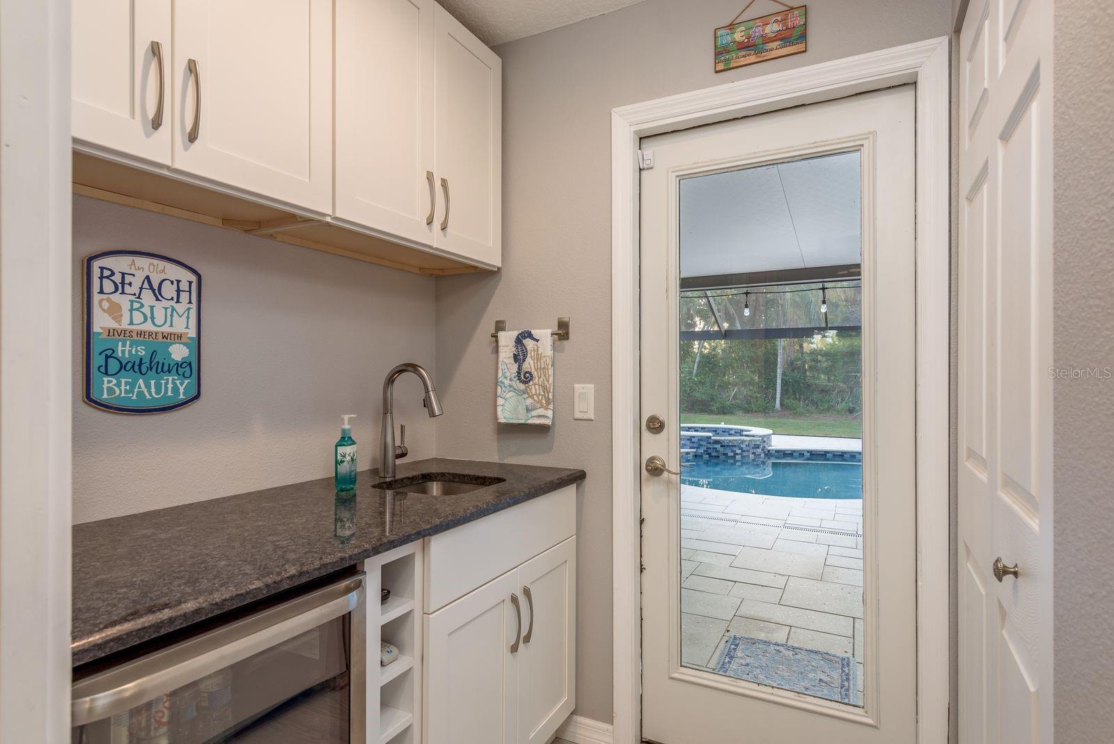 A true wood burning fireplace