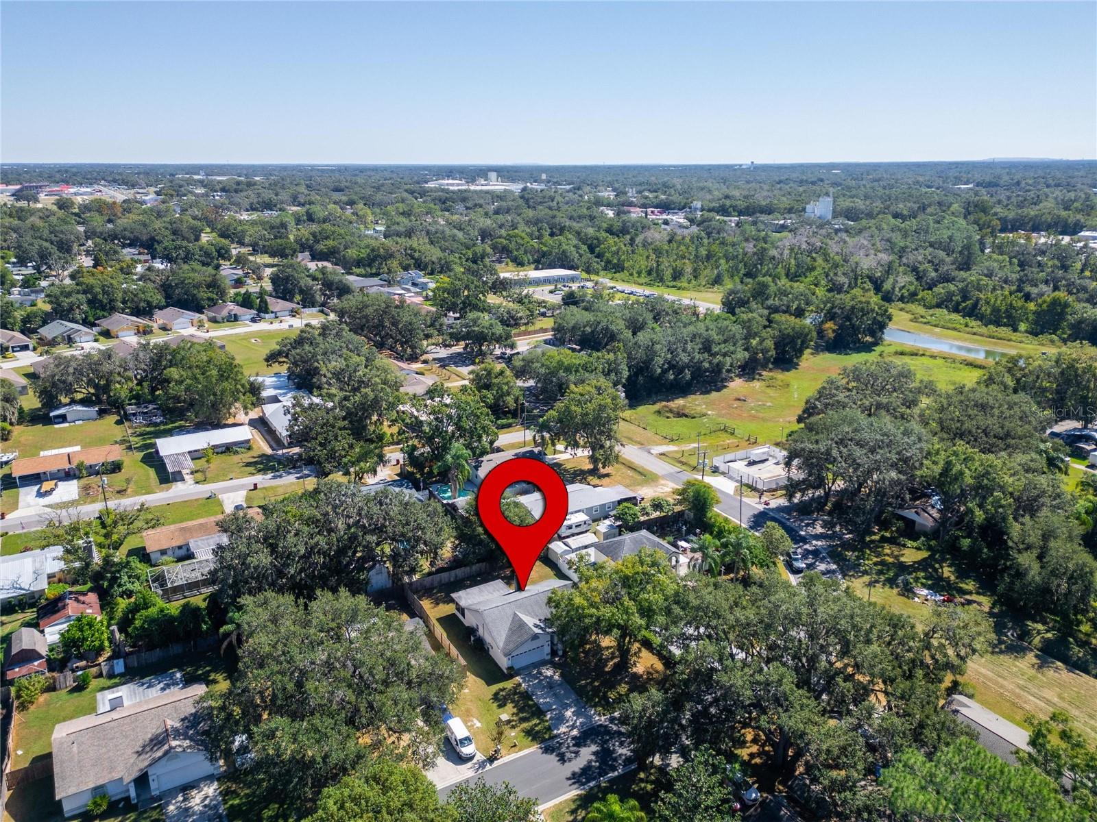Aerial at 204 Sugar Creek Dr, Plant City
