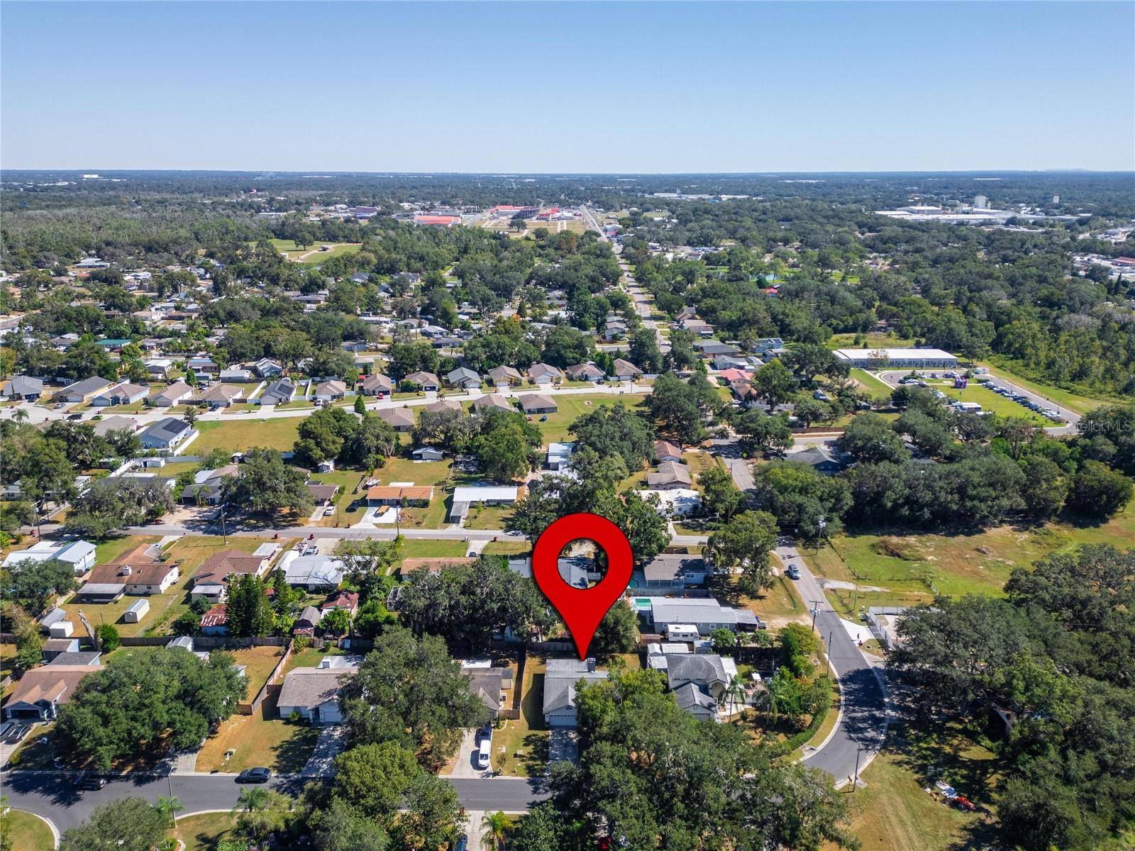 Aerial at 204 Sugar Creek Dr, Plant City