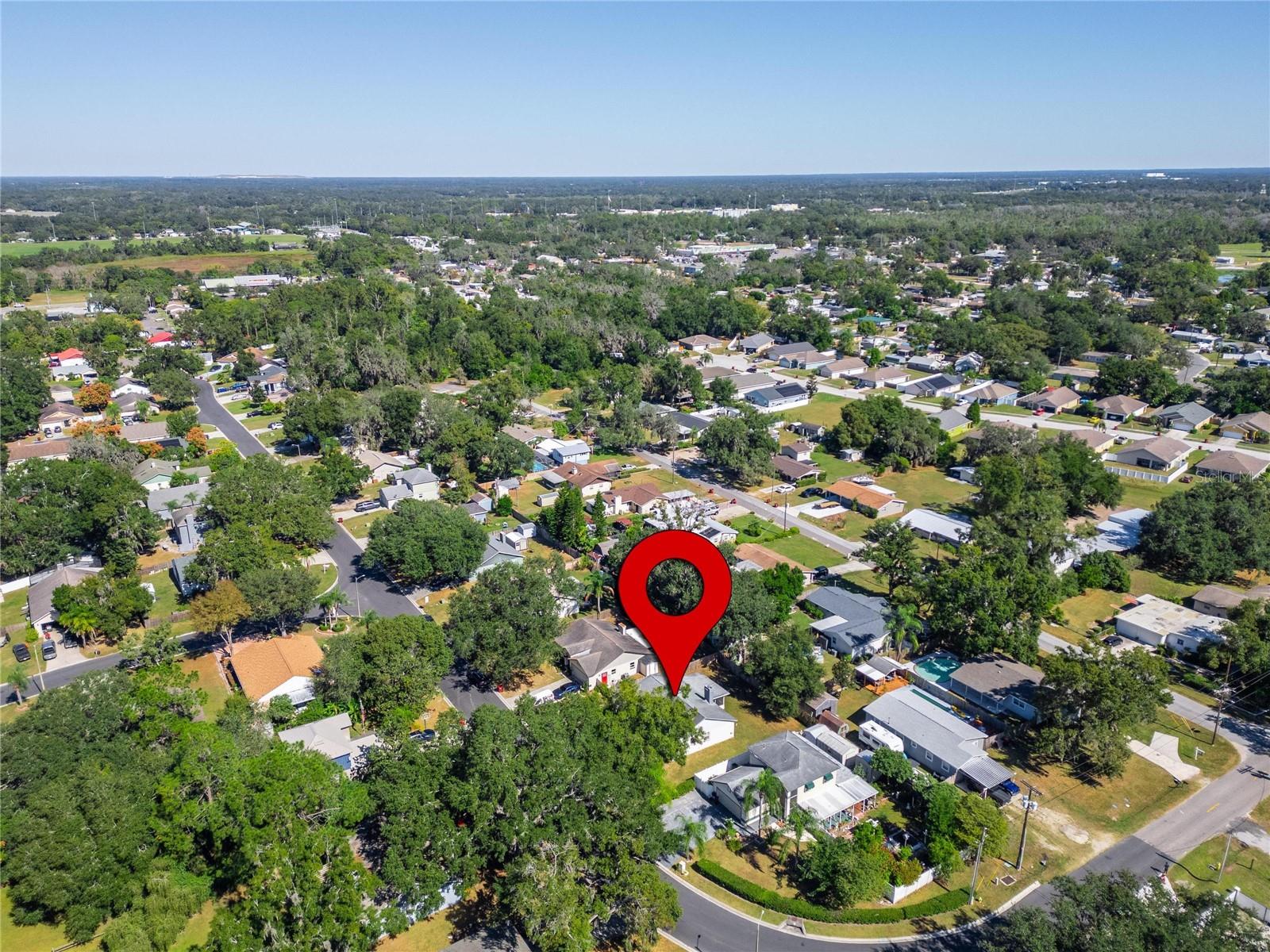 Aerial at 204 Sugar Creek Dr, Plant City