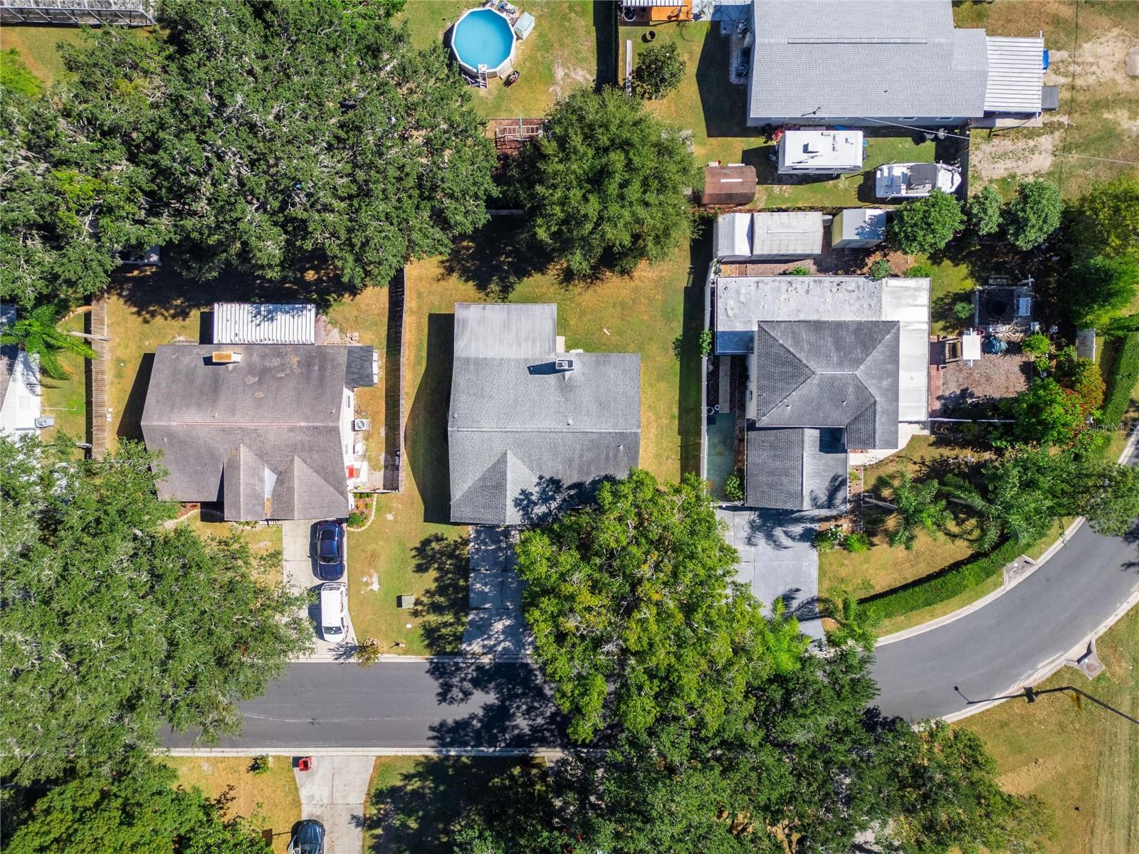 Aerial at 204 Sugar Creek Dr, Plant City