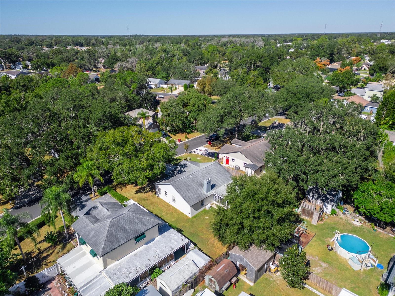 Aerial at 204 Sugar Creek Dr, Plant City