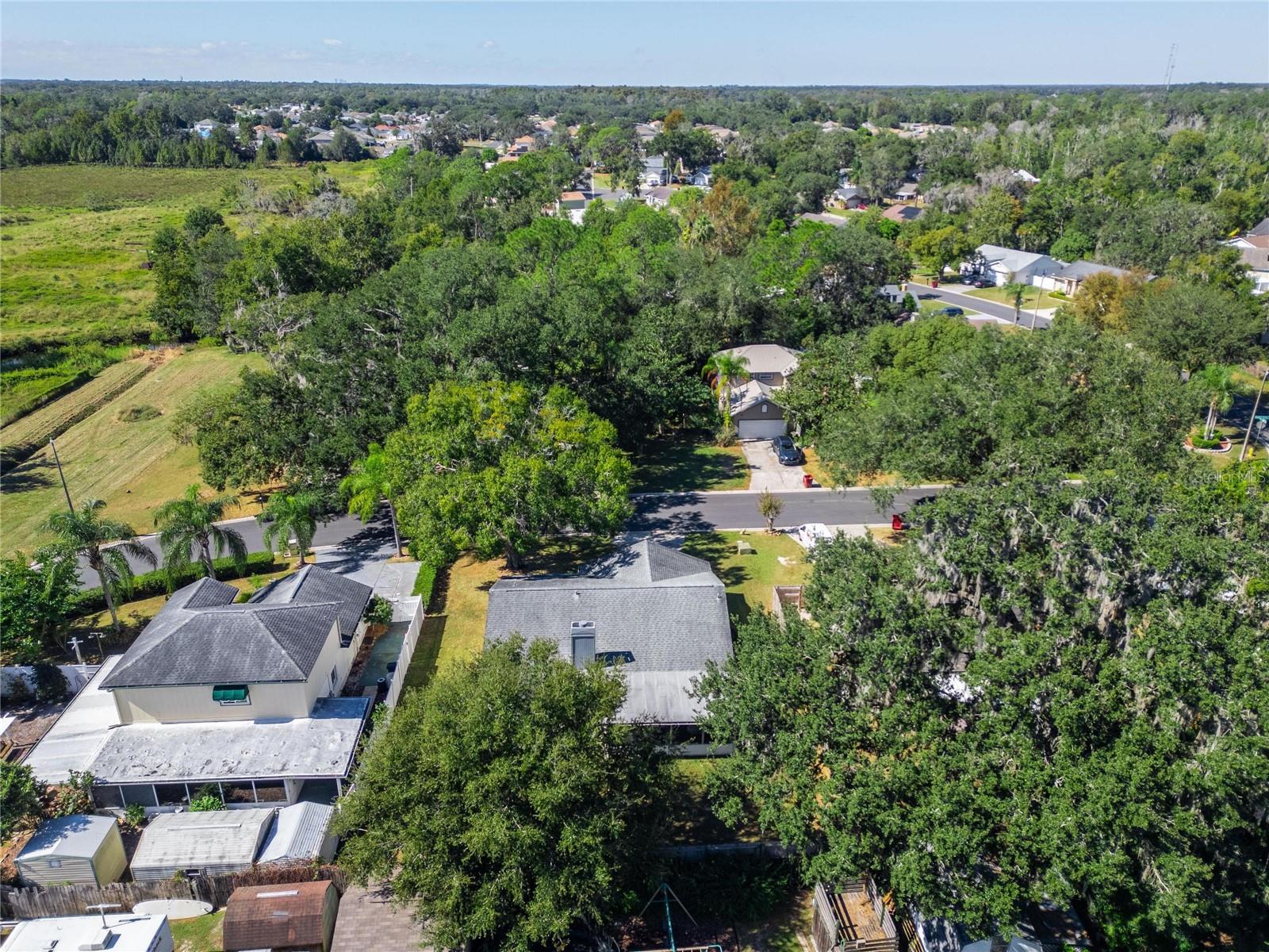 Aerial at 204 Sugar Creek Dr, Plant City