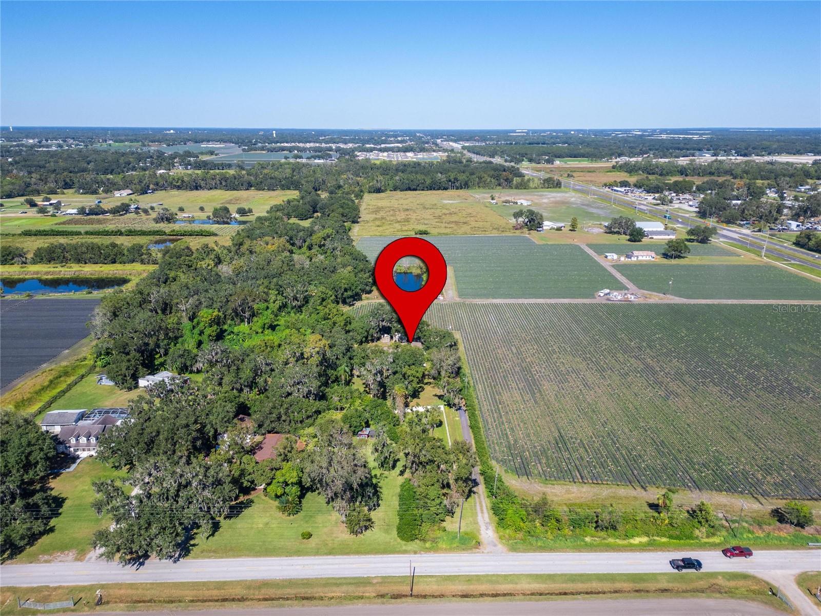 Aerial at 332 Holloway Rd, Plant City