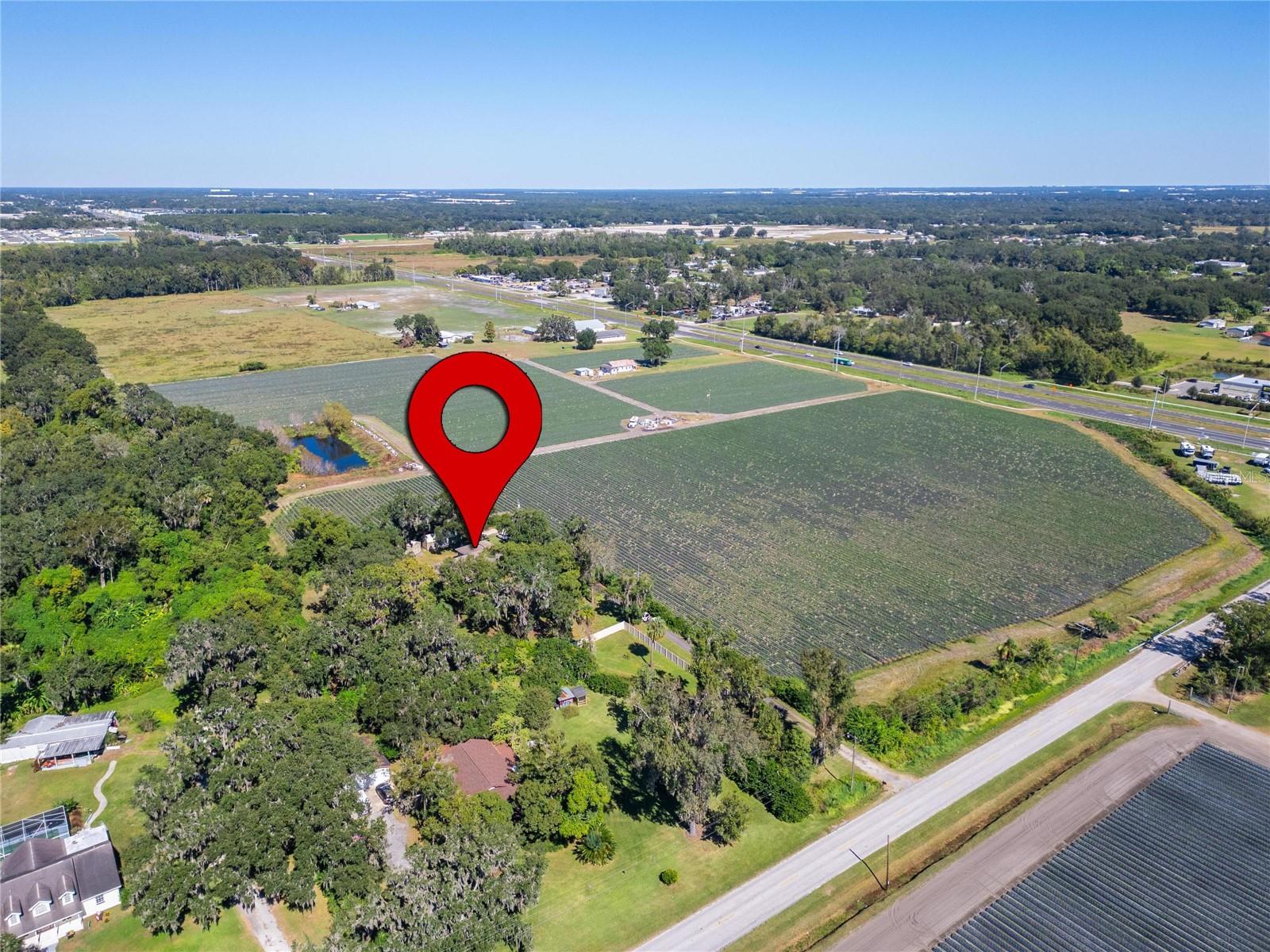 Aerial at 332 Holloway Rd, Plant City