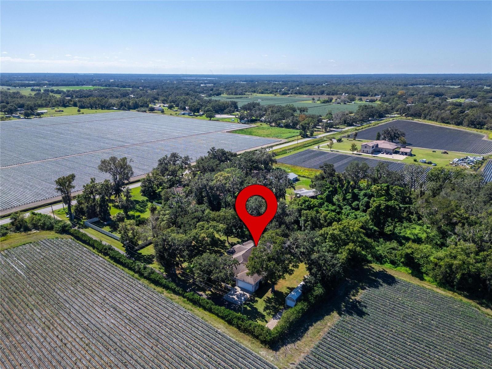 Aerial at 332 Holloway Rd, Plant City